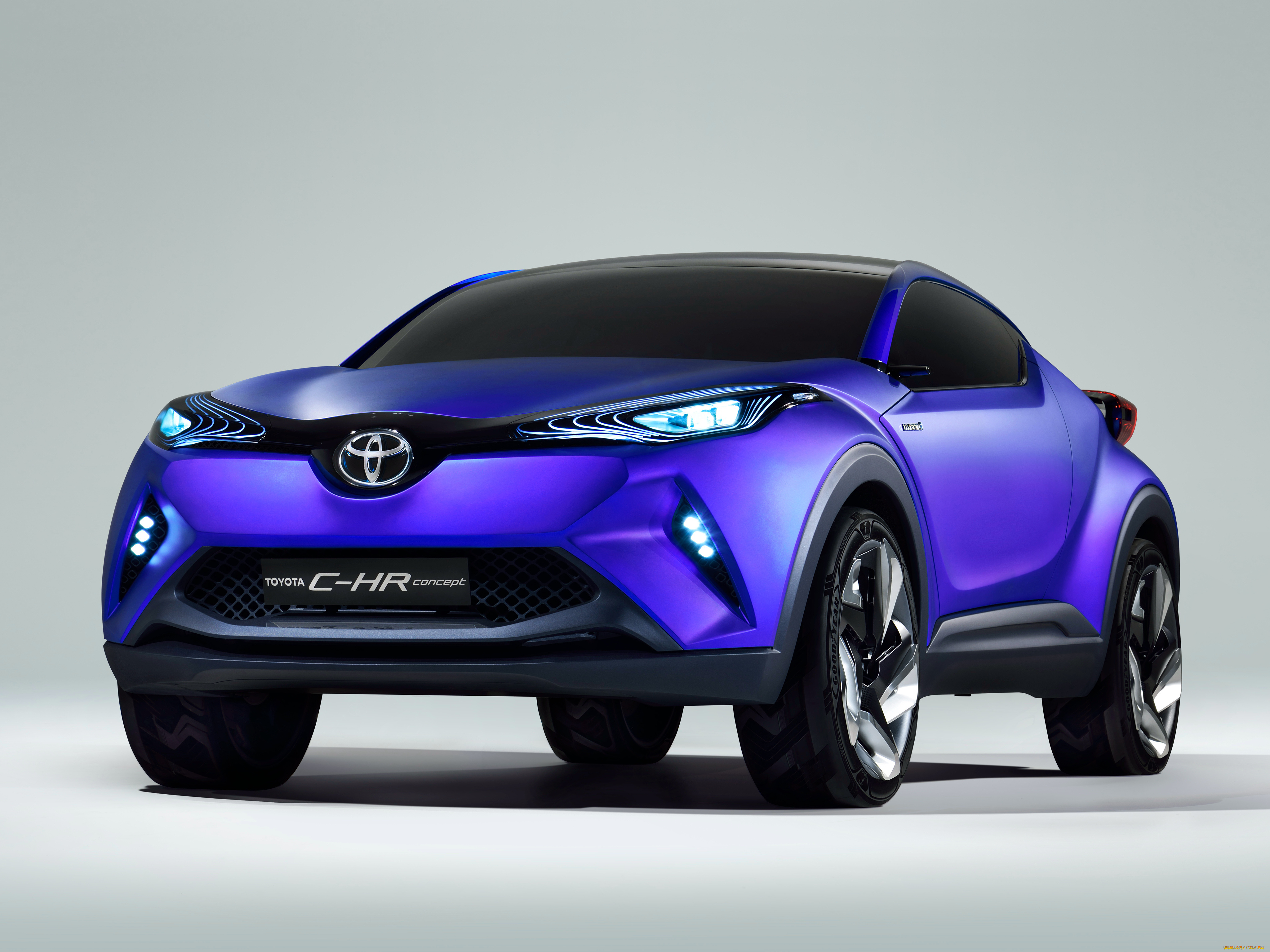 автомобили, toyota, синий, 2014г, concept, c-hr