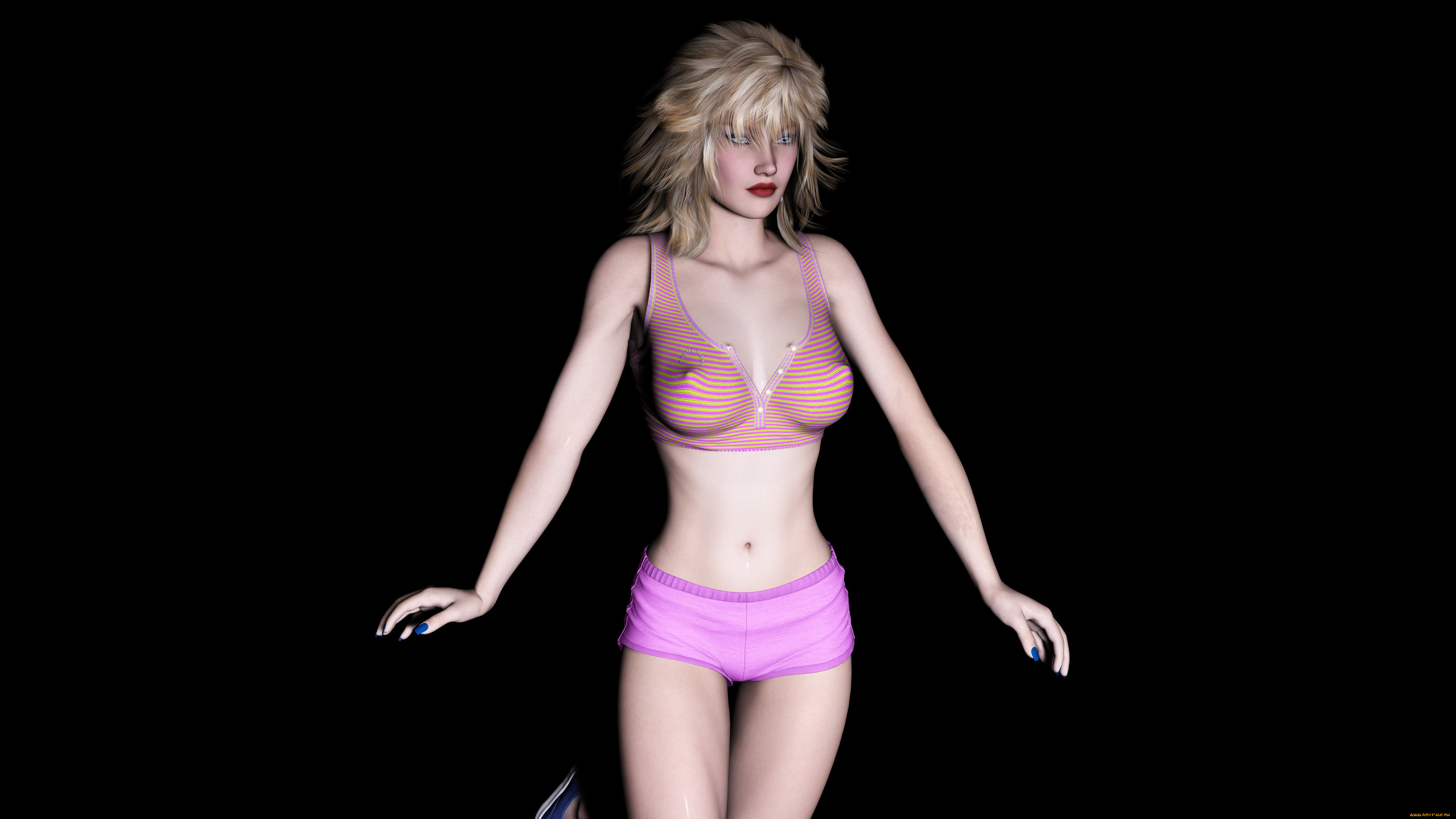 3д, графика, люди, , people, девушка, взгляд, фон