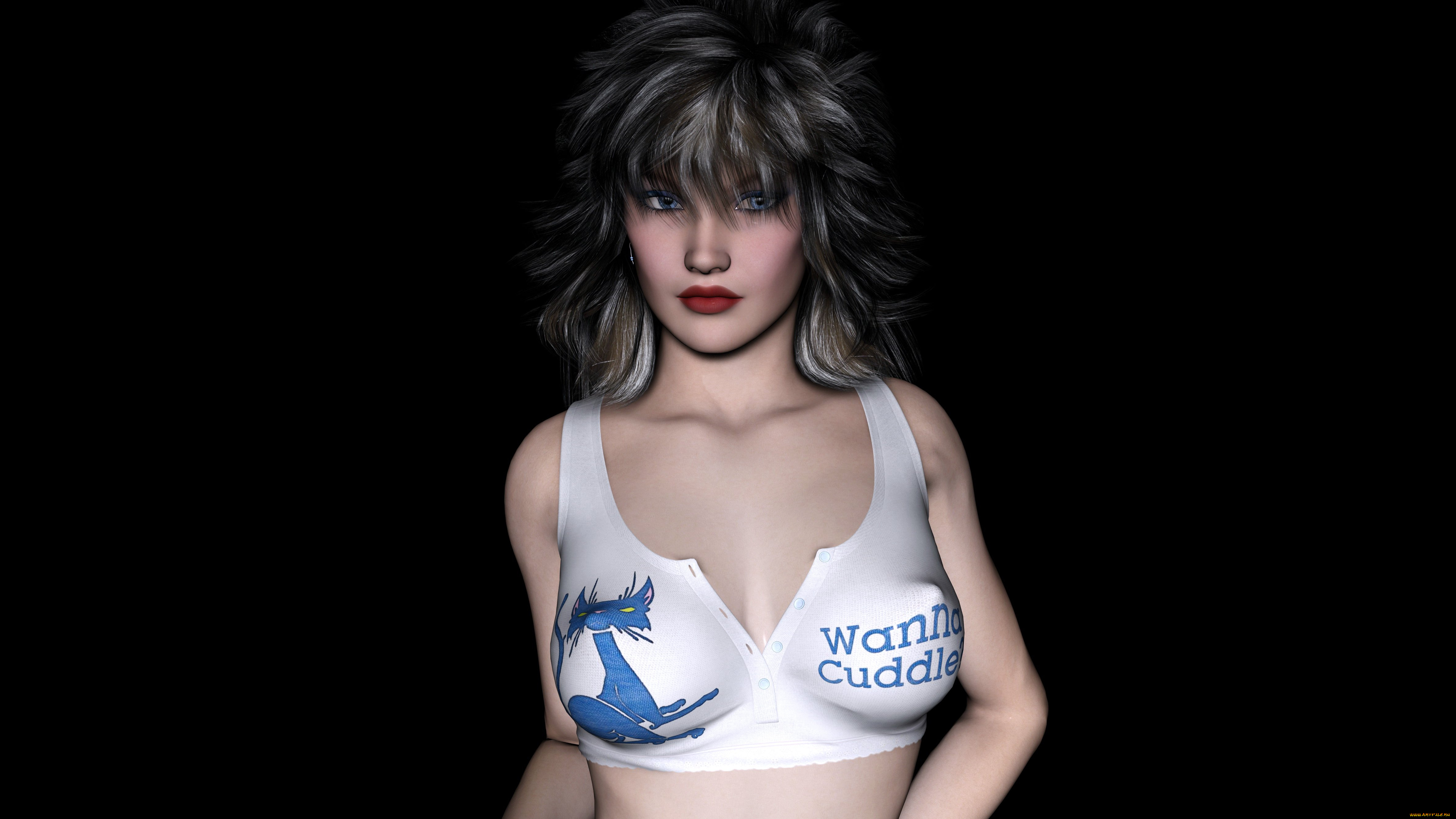 3д, графика, люди, , people, девушка, взгляд, фон