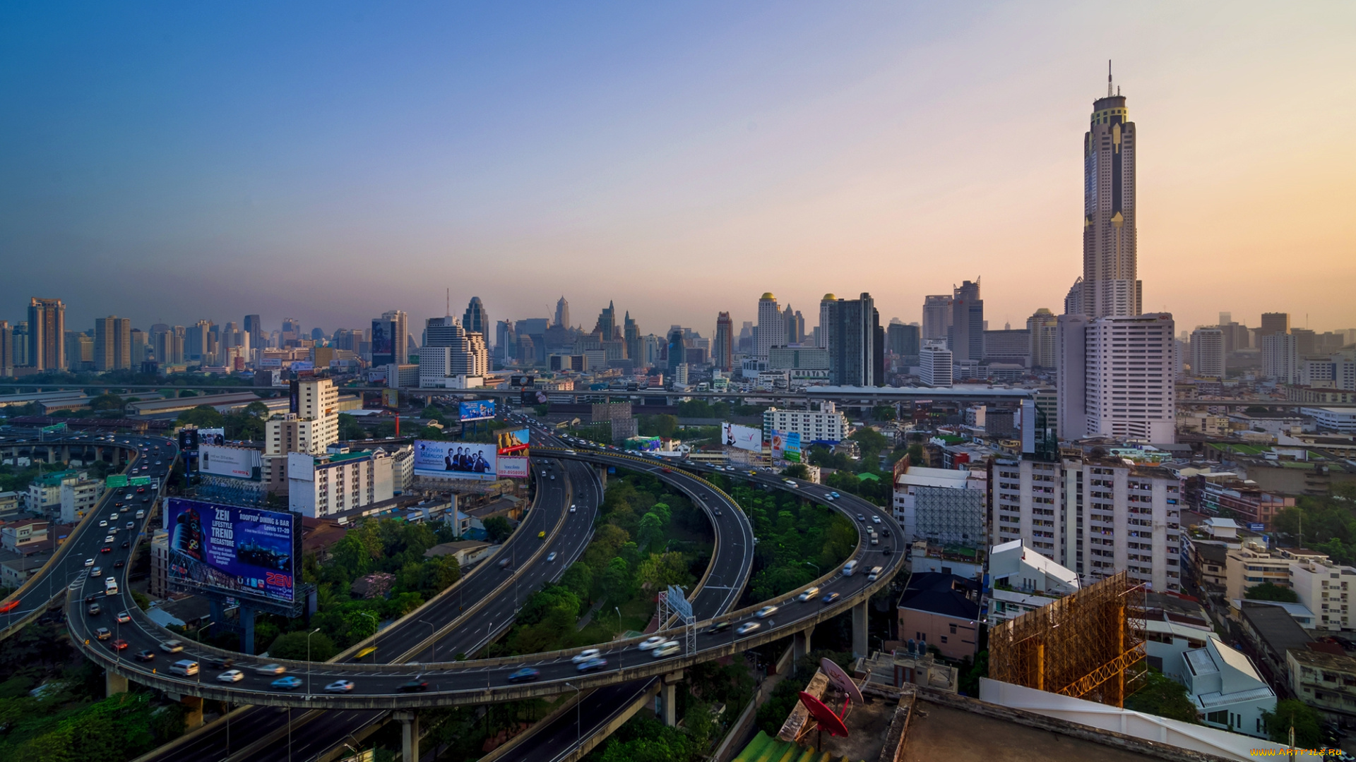bangkok, city, города, бангкок, , таиланд, город, панорама