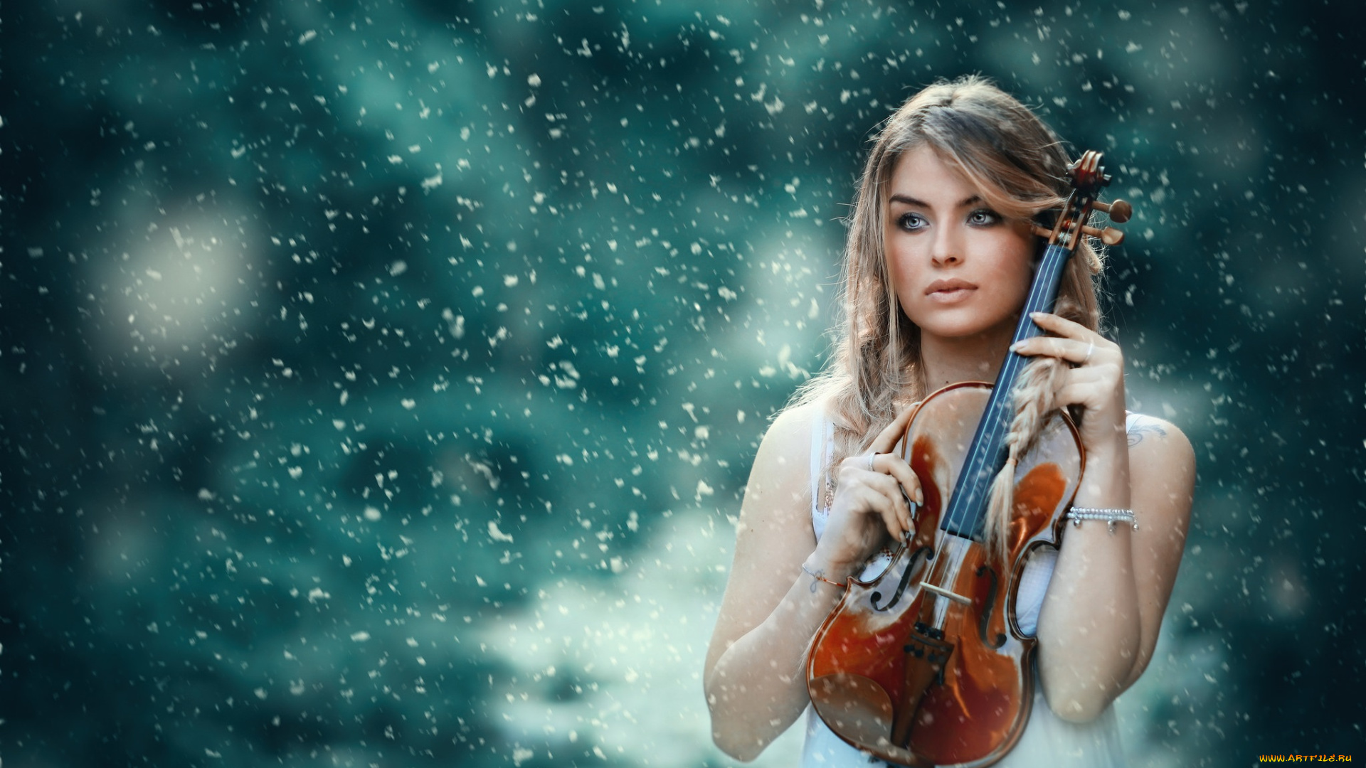 девушки, -unsort, , брюнетки, , шатенки, скрипка, взгляд, лицо