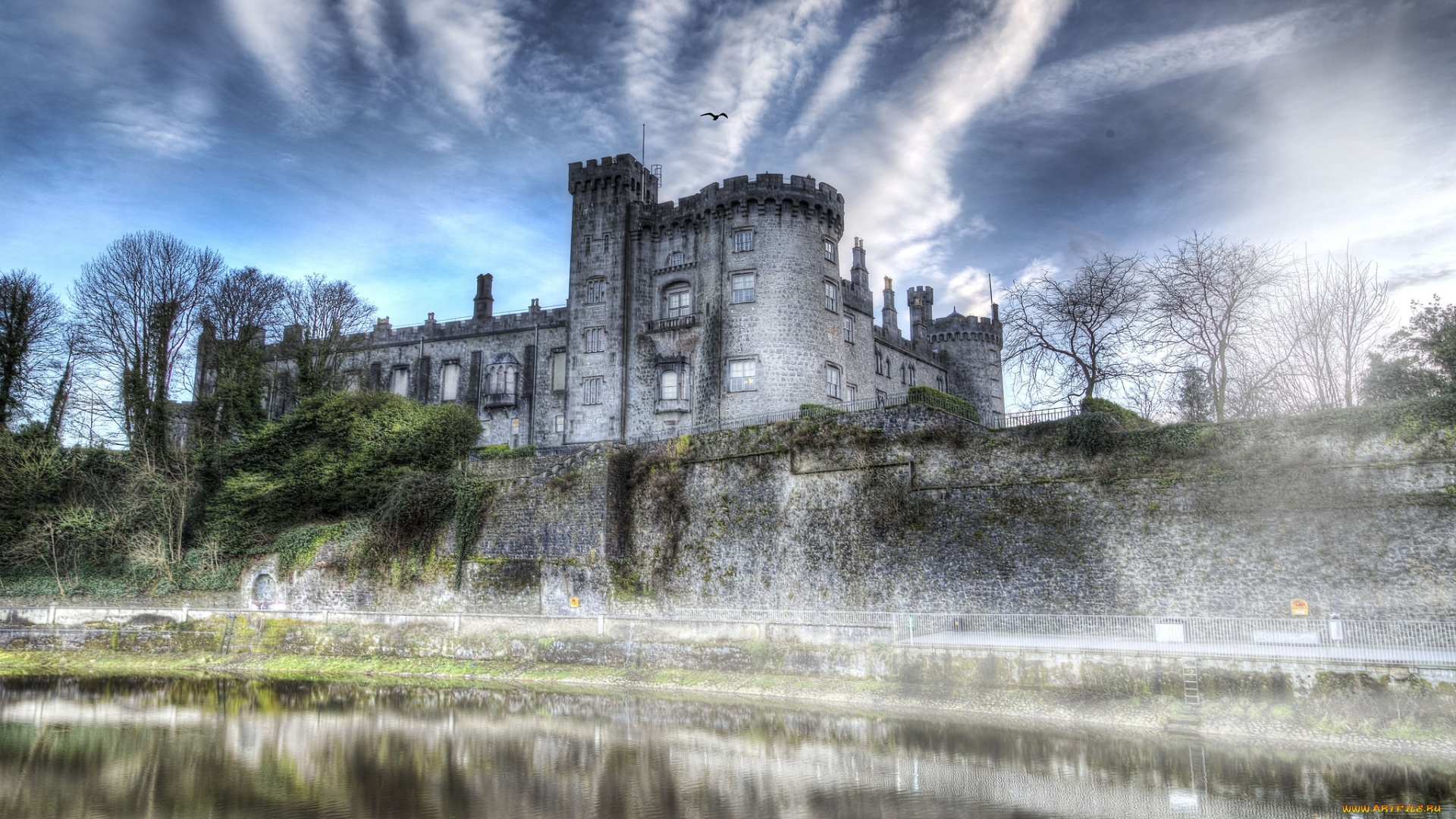 города, -, дворцы, , замки, , крепости, река, стены, замок