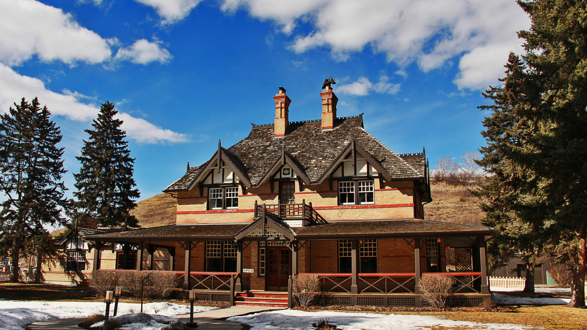 города, -, здания, , дома, вилла