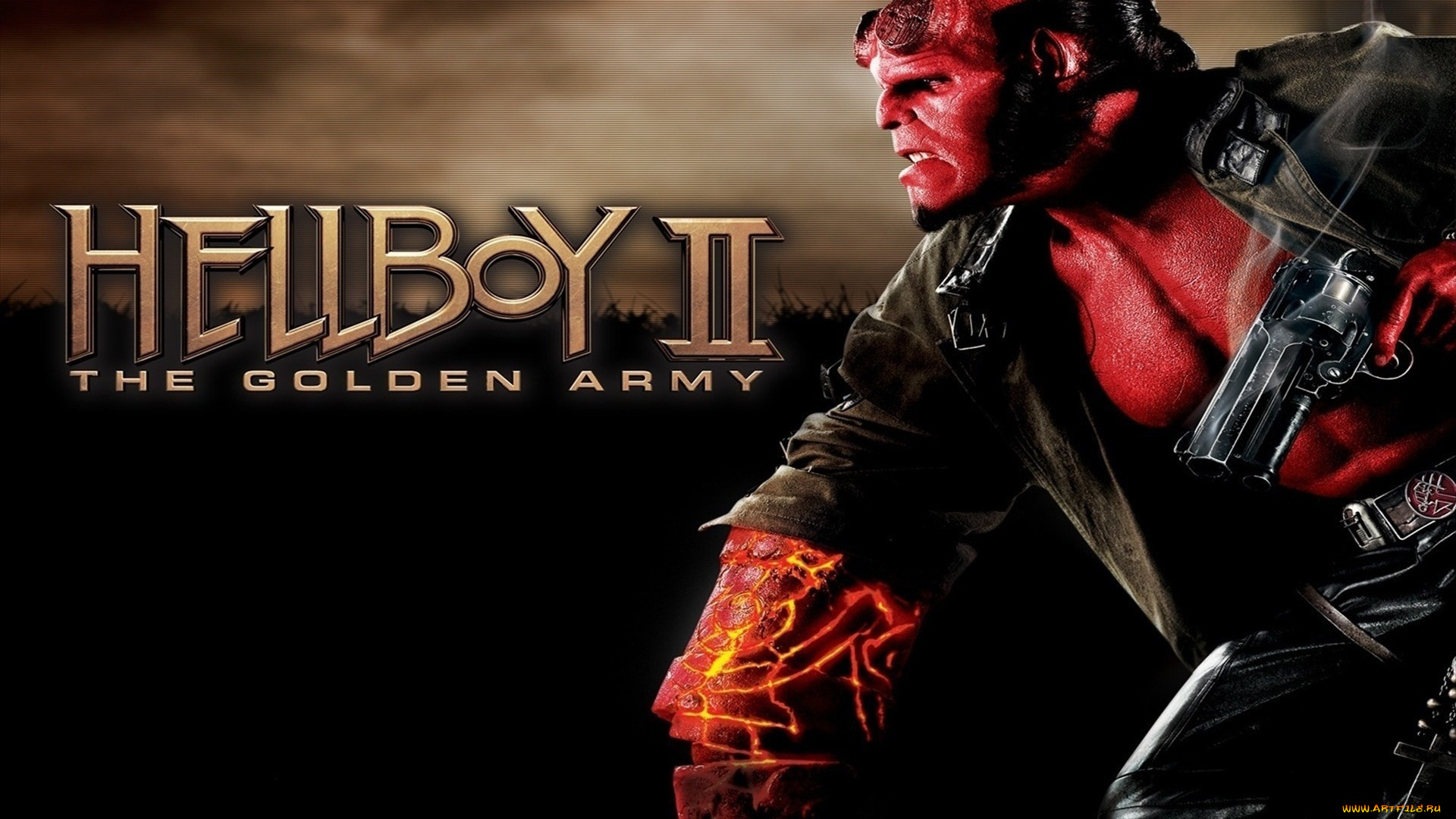 кино, фильмы, hellboy, 2, , the, golden, army, devil, hellboy, 2, the, golden, army, revolver