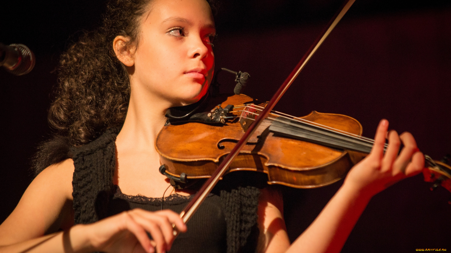 музыка, -, другое, девушка, скрипка