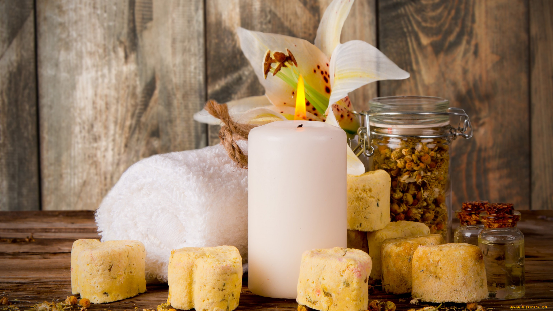 разное, свечи, spa, candle, relax, wellness, still, life, полотенце, мыло, цветы, спа, soap, flowers