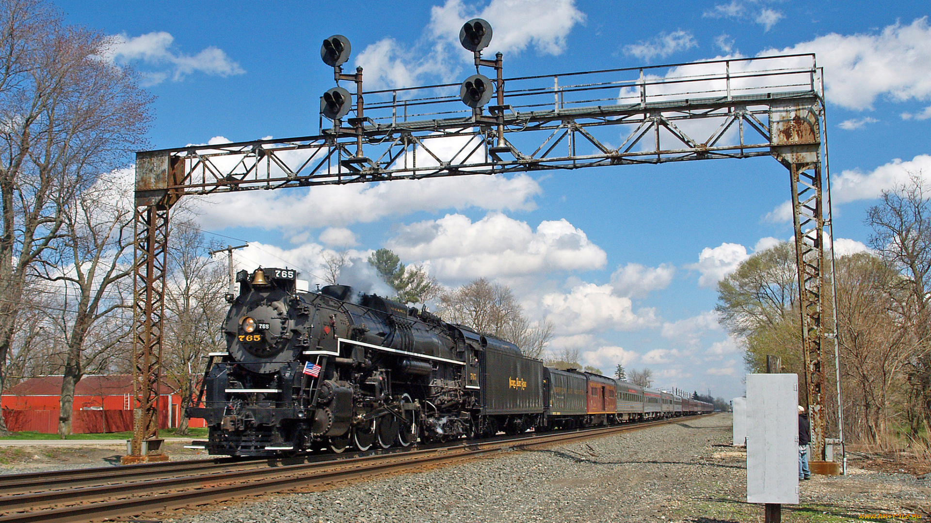 техника, паровозы, паровоз, рельсы, дорога, железная