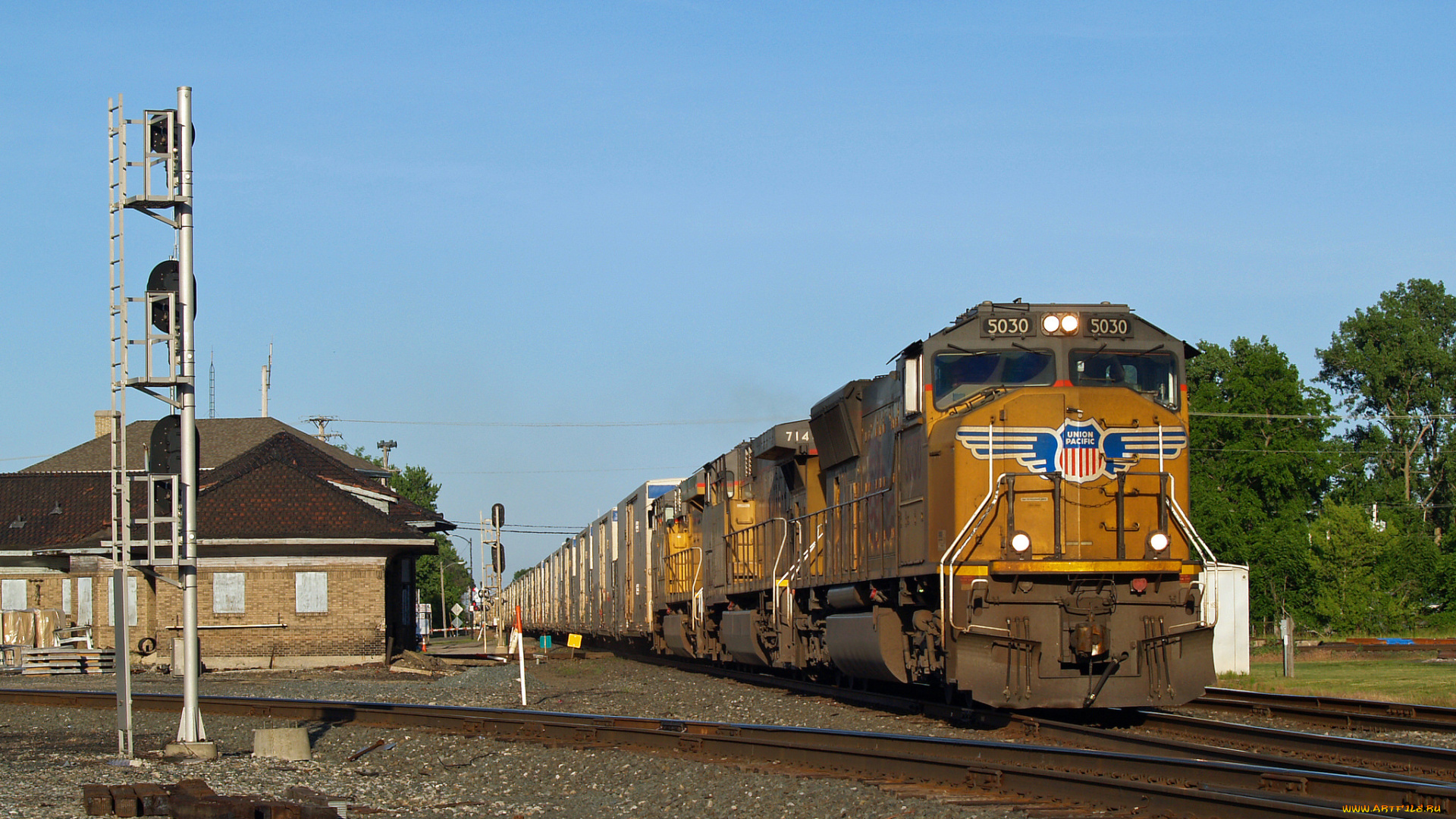 техника, поезда, железная, дорога, рельсы, локомотив, состав