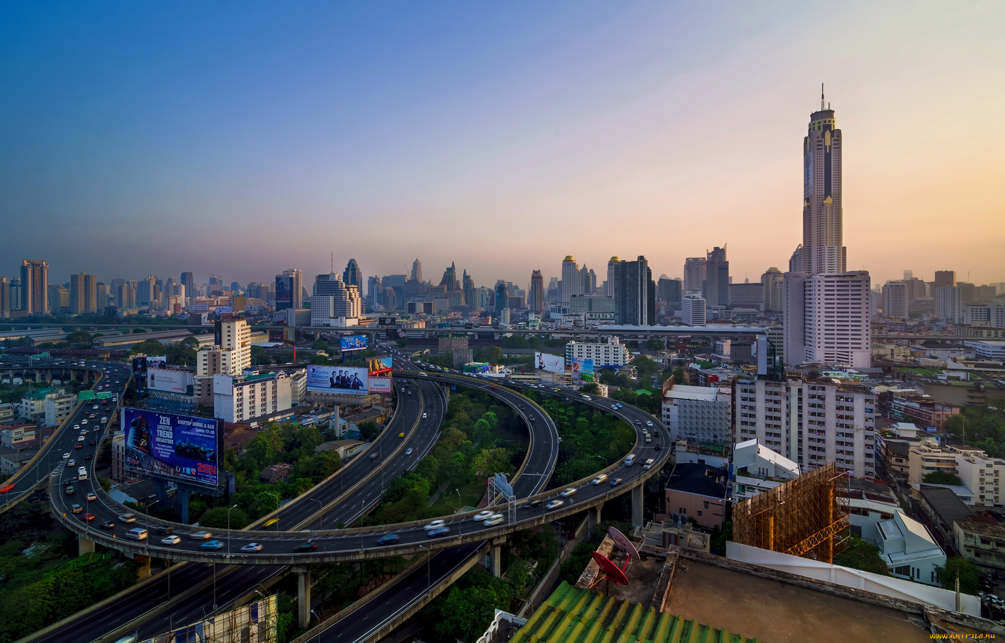 bangkok, city, города, бангкок, , таиланд, город, панорама