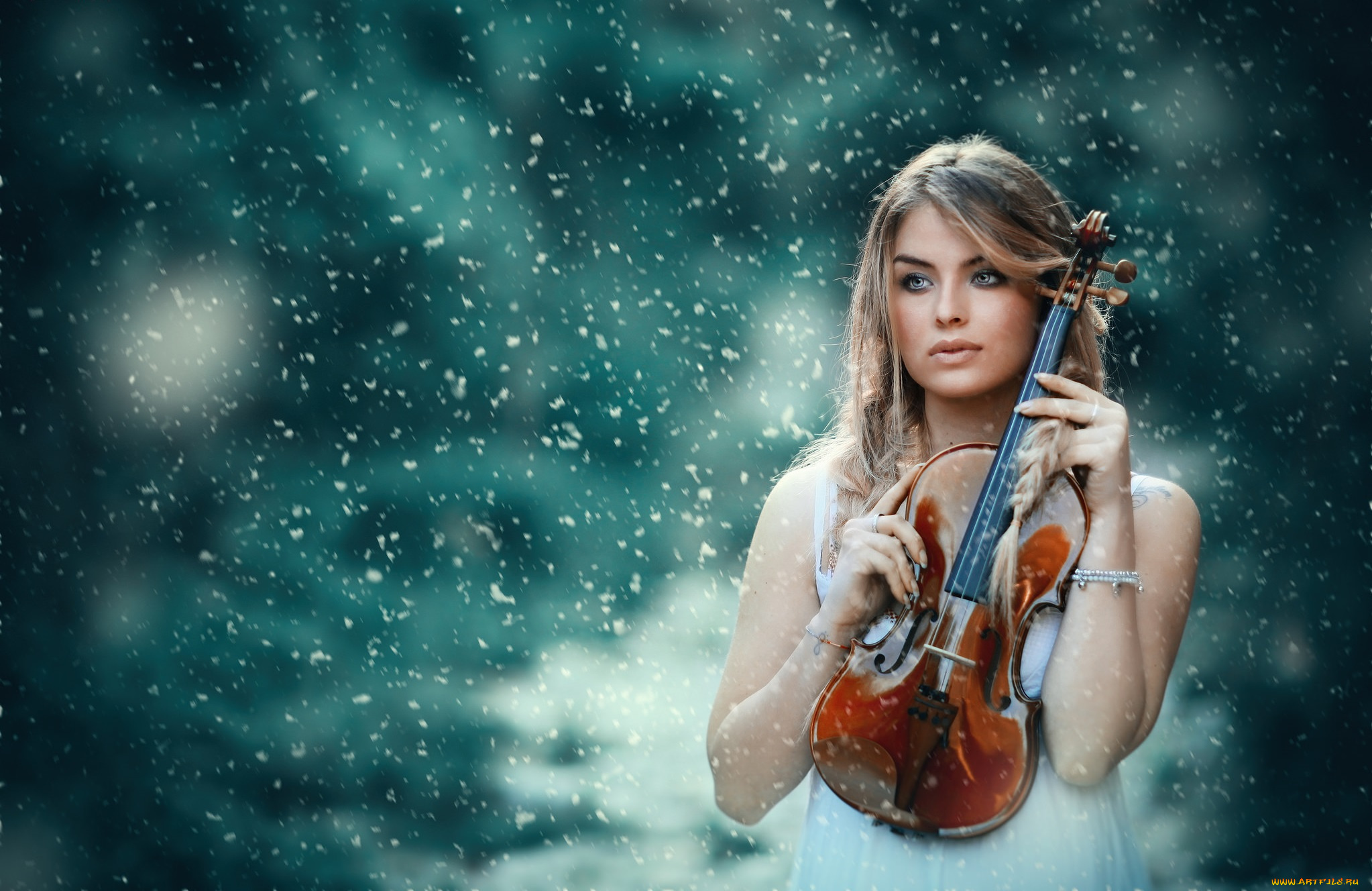 девушки, -unsort, , брюнетки, , шатенки, скрипка, взгляд, лицо