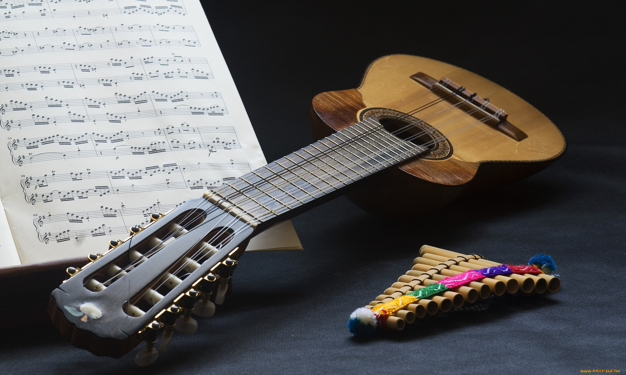 музыка, -музыкальные, инструменты, ноты, гитара