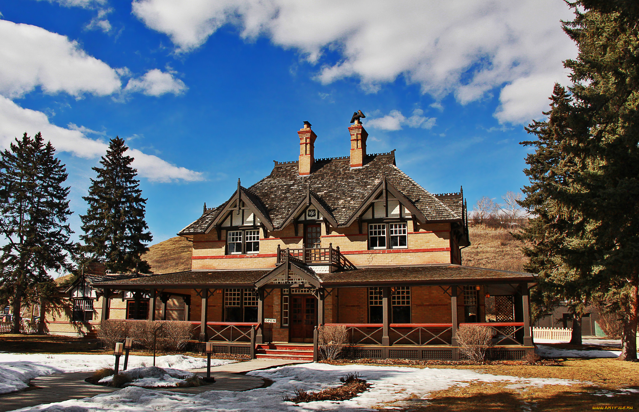 города, -, здания, , дома, вилла