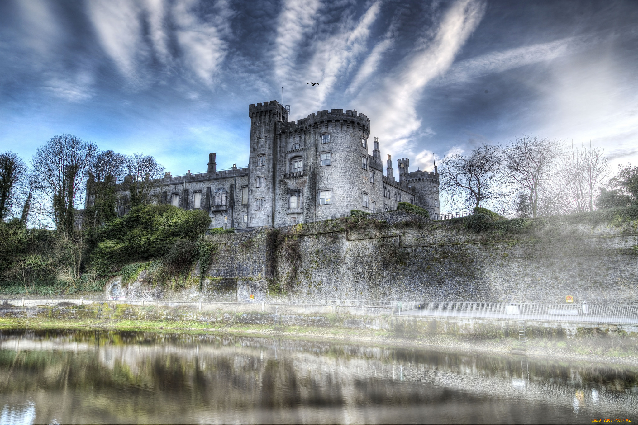 города, -, дворцы, , замки, , крепости, река, стены, замок