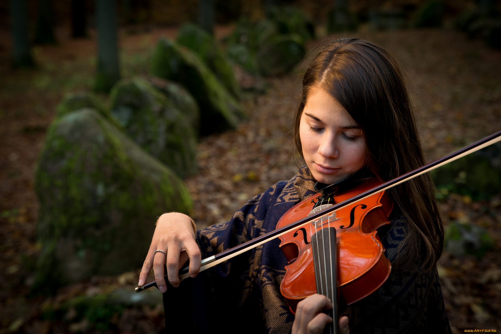 музыка, -, другое, скрипка, девушка
