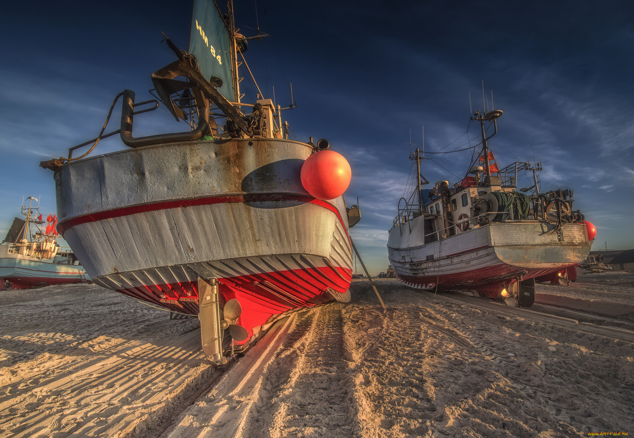 корабли, баркасы, , , буксиры, пляж, судно, океан, отлив