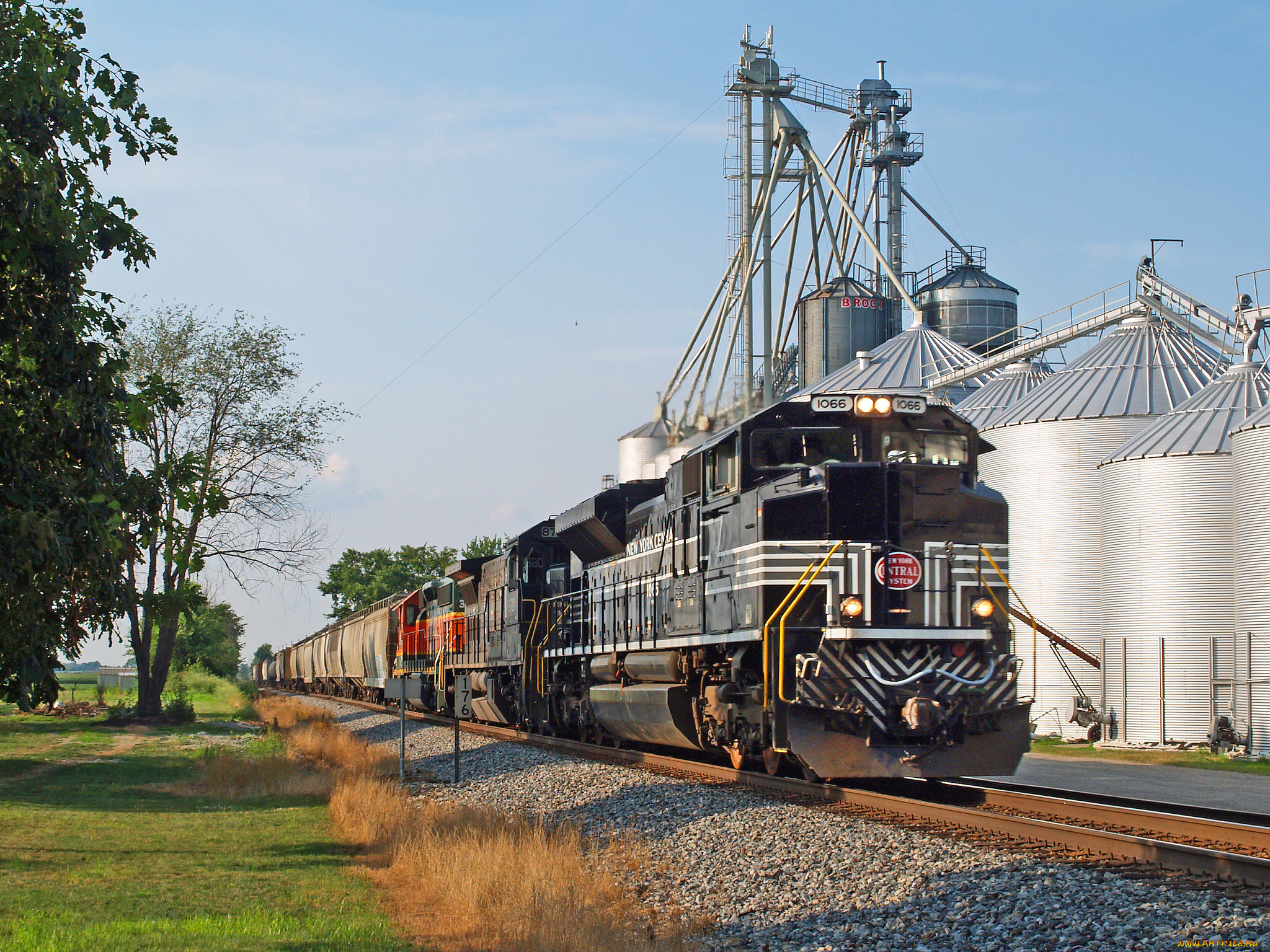 техника, поезда, дорога, локомотив, железная, рельсы, состав