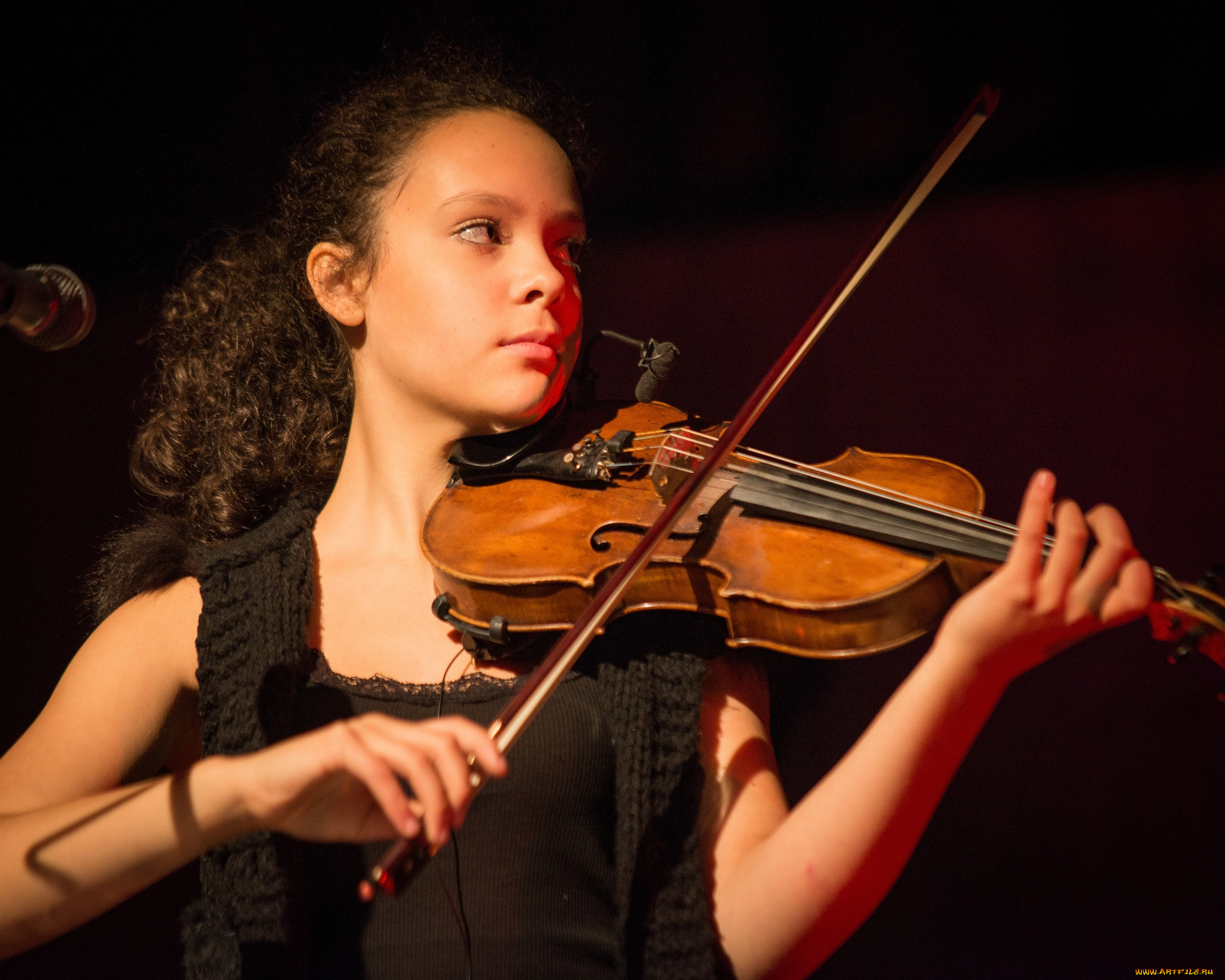 музыка, -, другое, девушка, скрипка