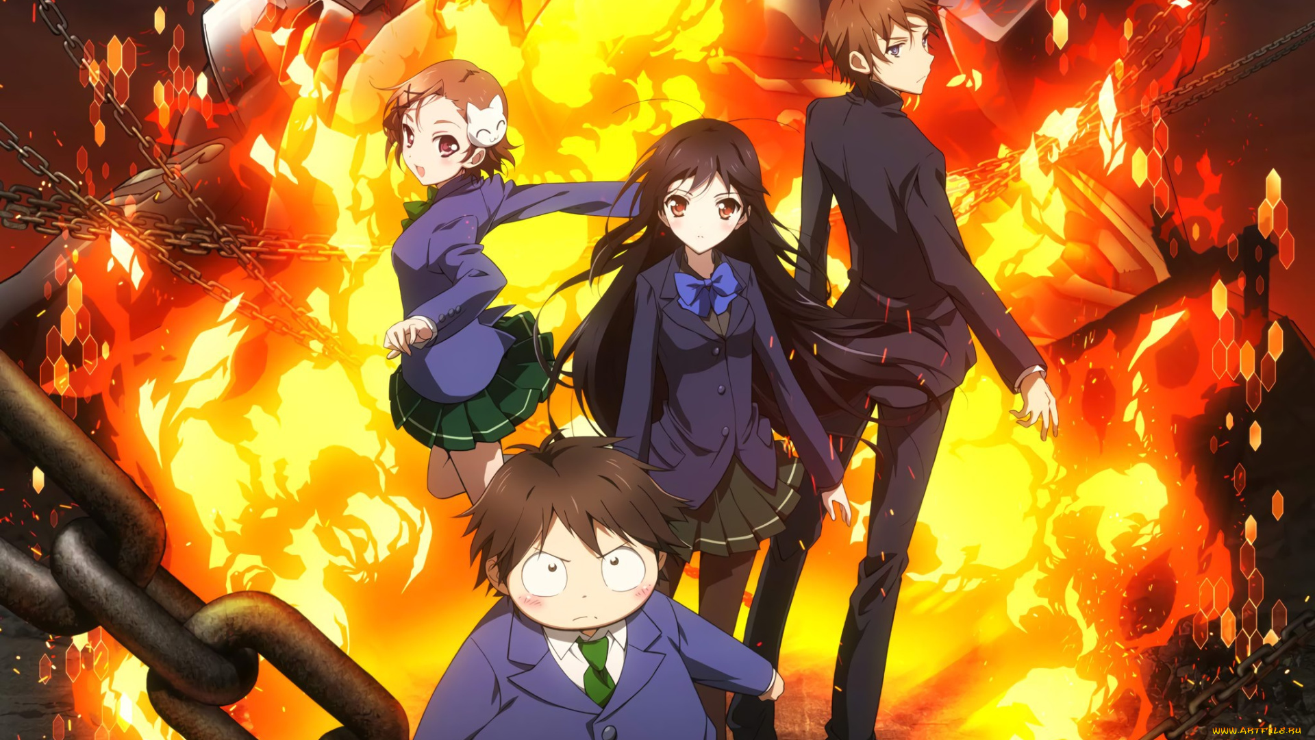 аниме, accel, world, accel, world