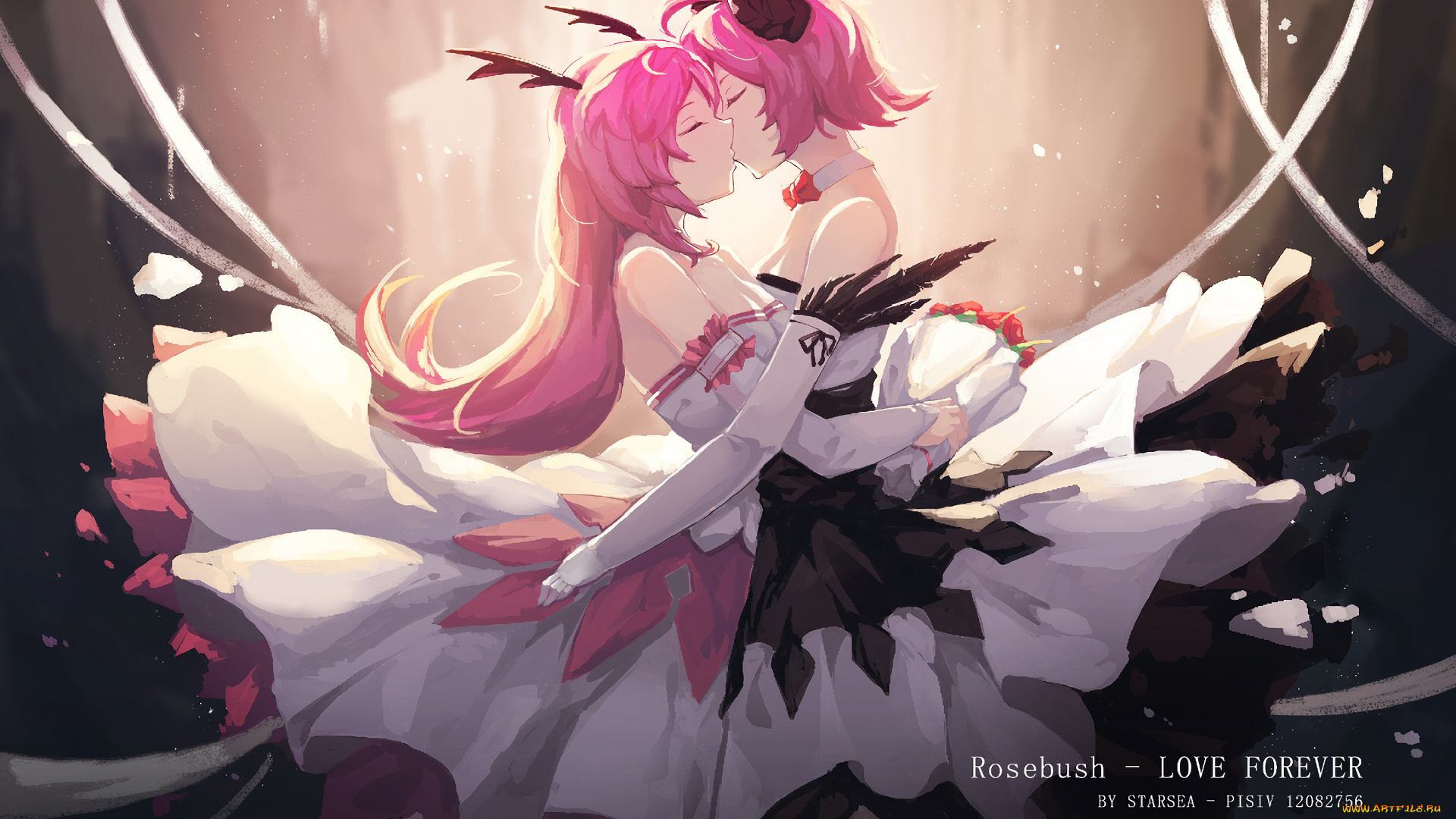 аниме, ангелы, , демоны, девушки