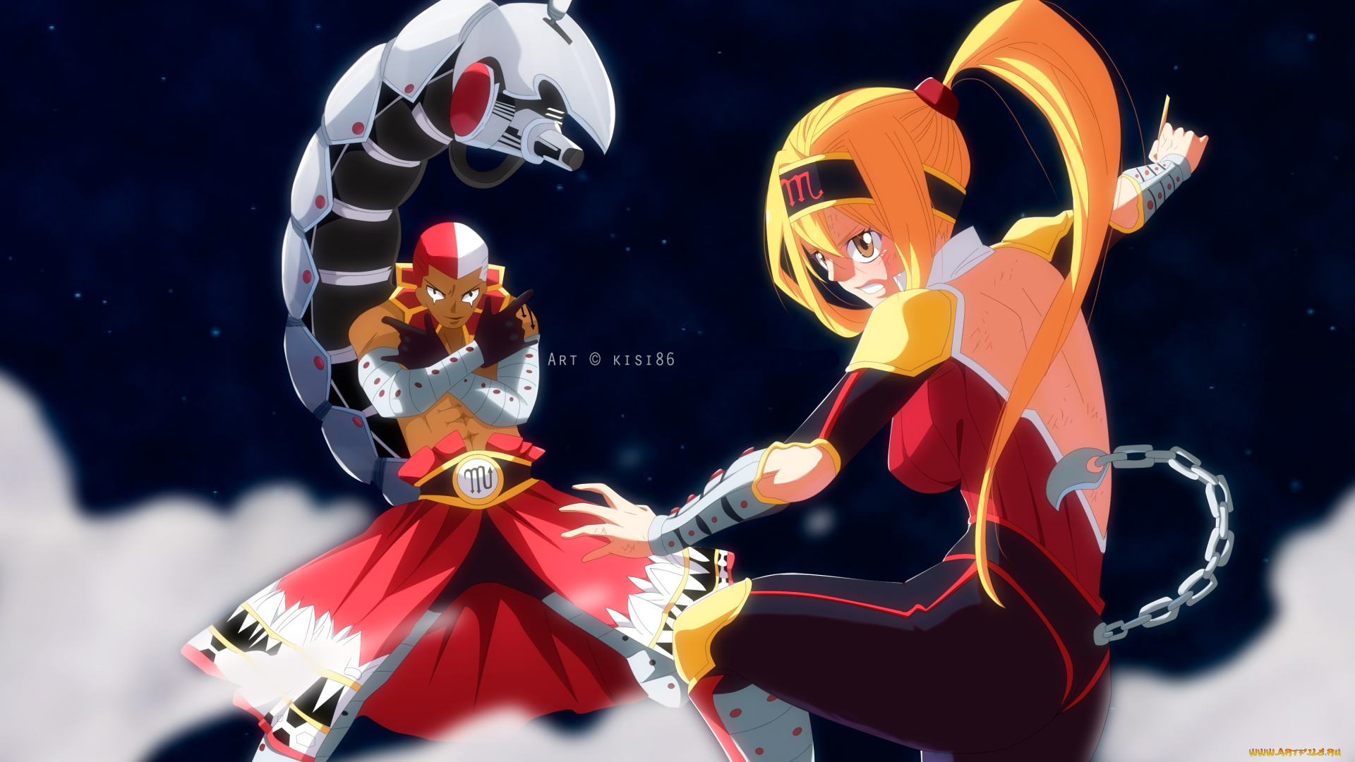 аниме, fairy, tail, хвост, феи