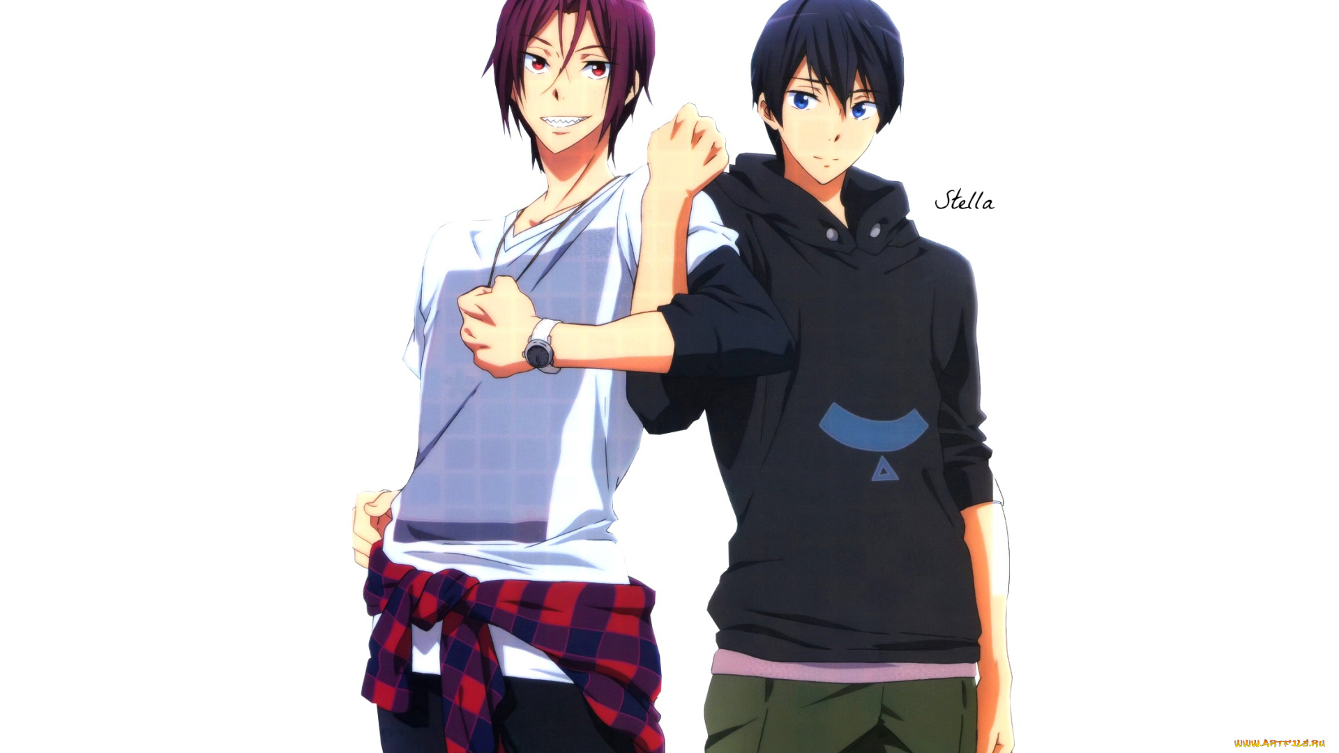 аниме, free, haru, rin