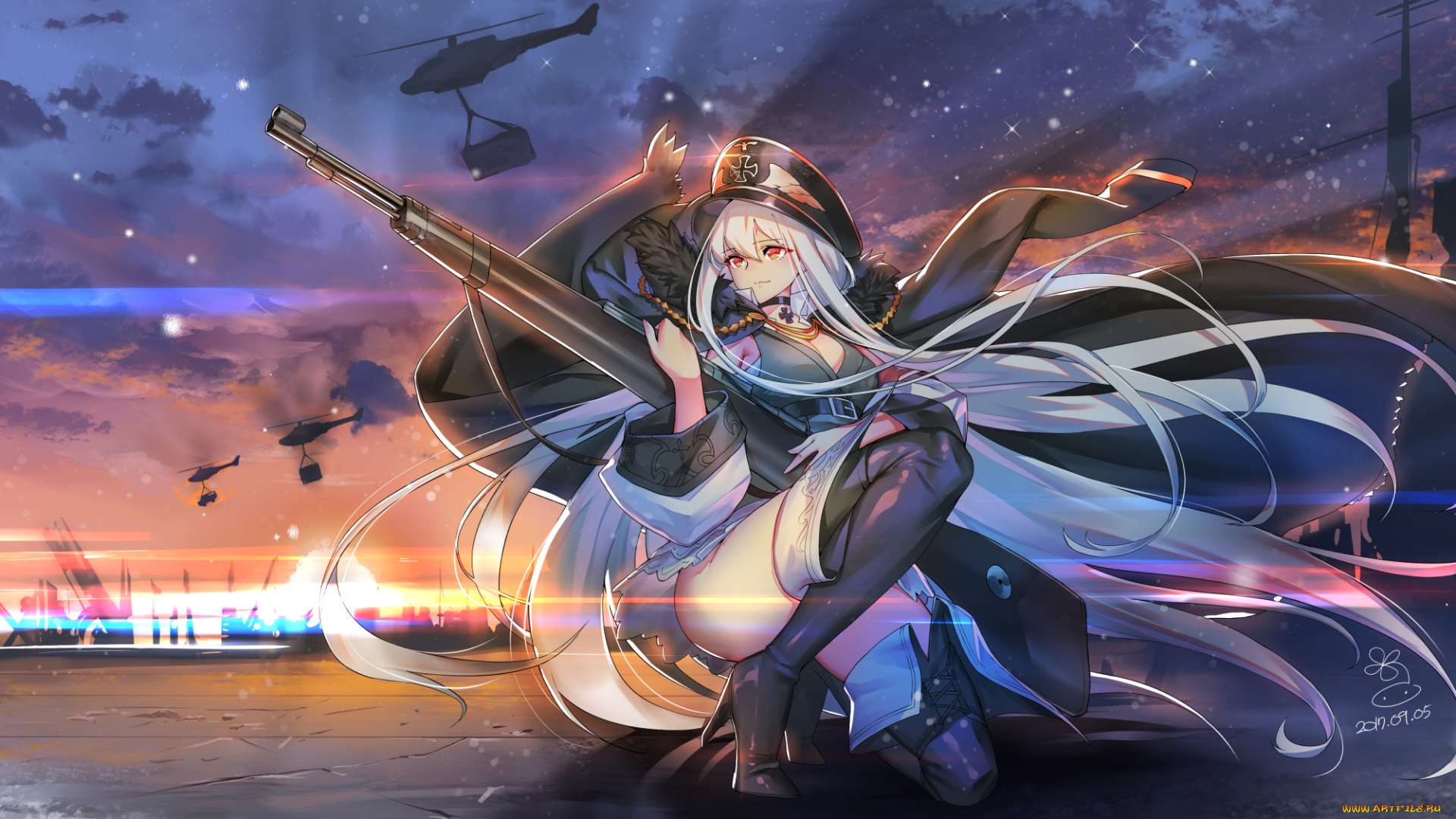 аниме, girls, frontline, girls, frontline