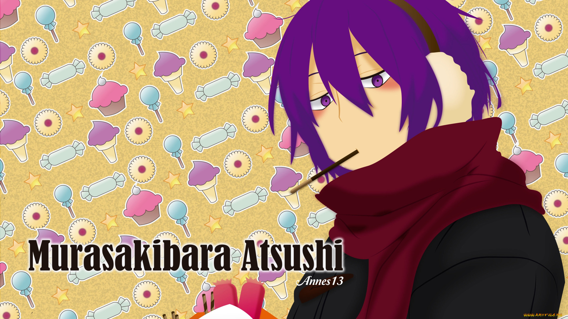 аниме, kuroko, no, baske, murasakibara, atsushi