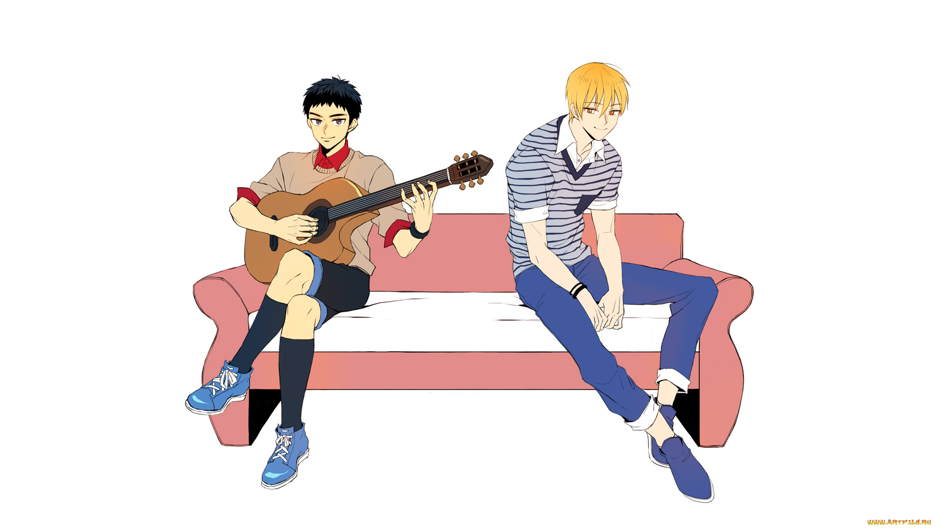 аниме, kuroko, no, baske, парни, баскетбол