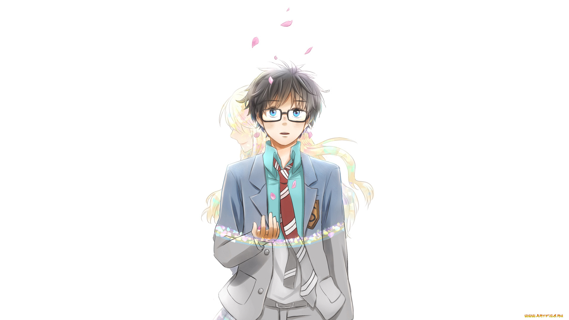 аниме, shigatsu, wa, kimi, no, uso, твоя, апрельская, ложь