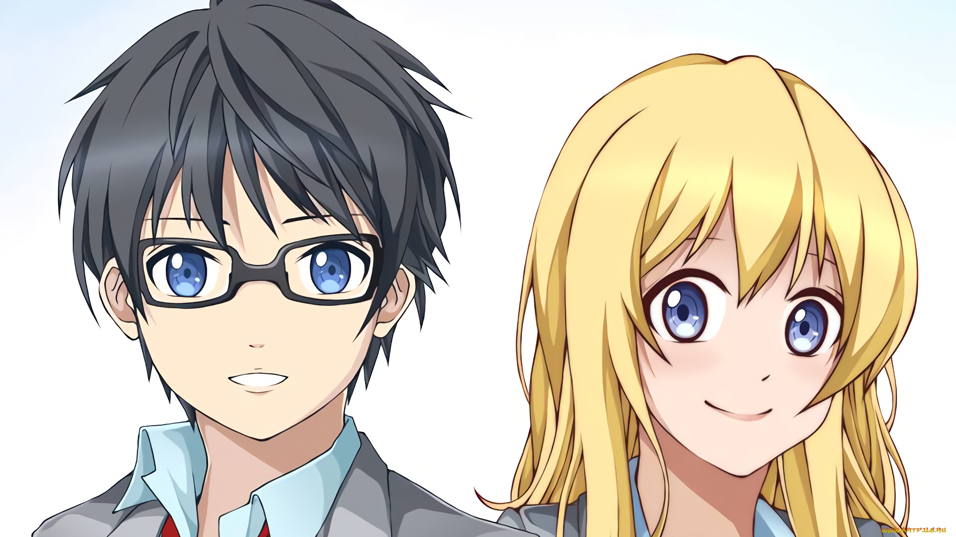 аниме, shigatsu, wa, kimi, no, uso, твоя, апрельская, ложь