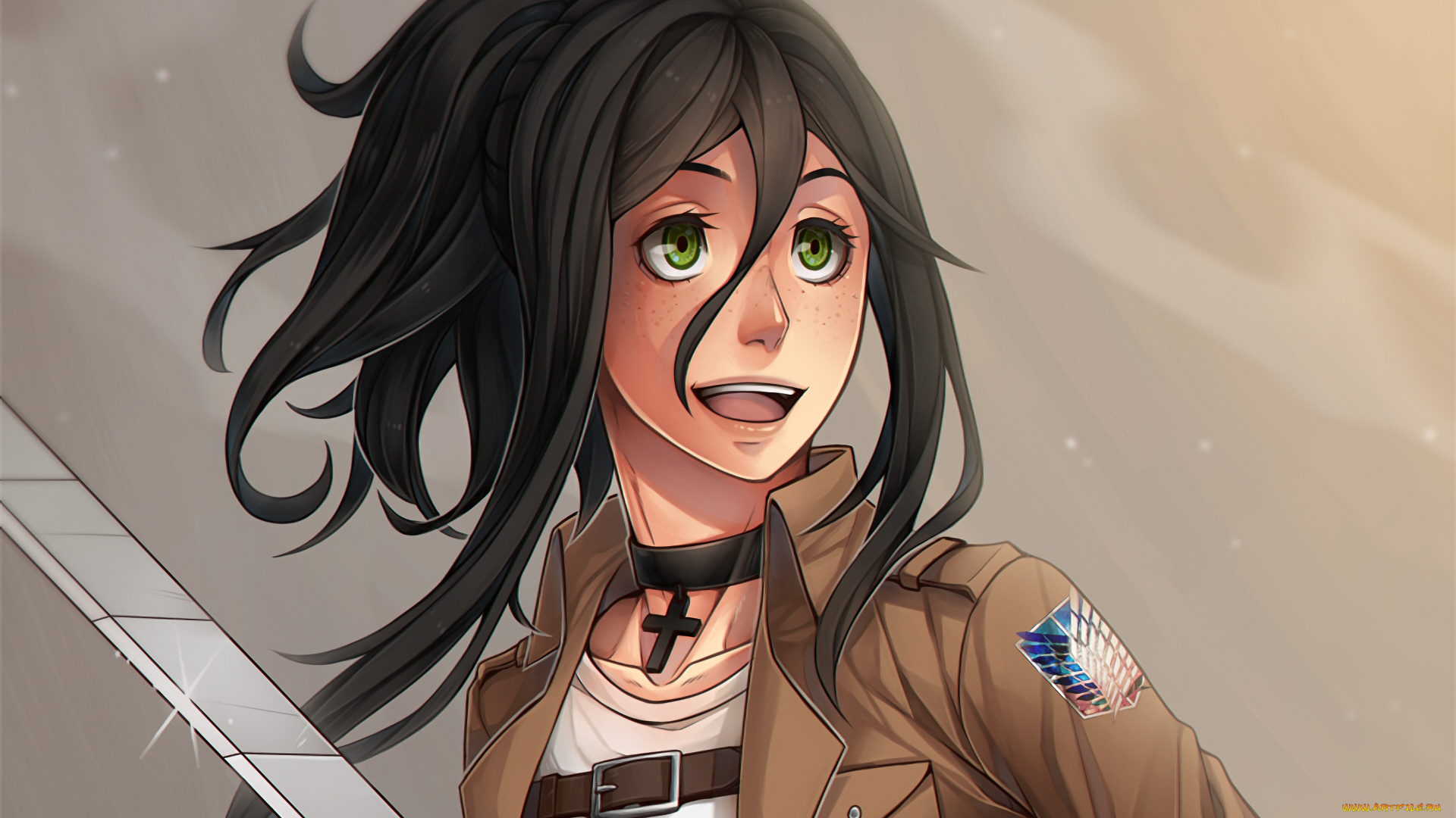 аниме, shingeki, no, kyojin, атака, титанов