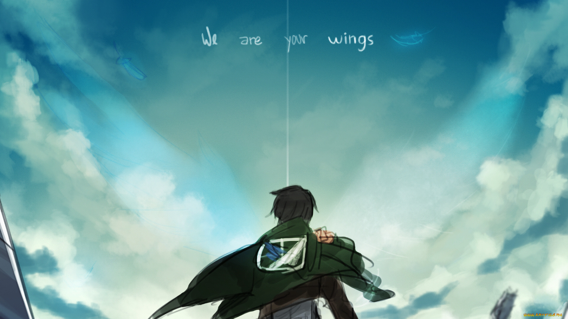 аниме, shingeki, no, kyojin, атака, титанов