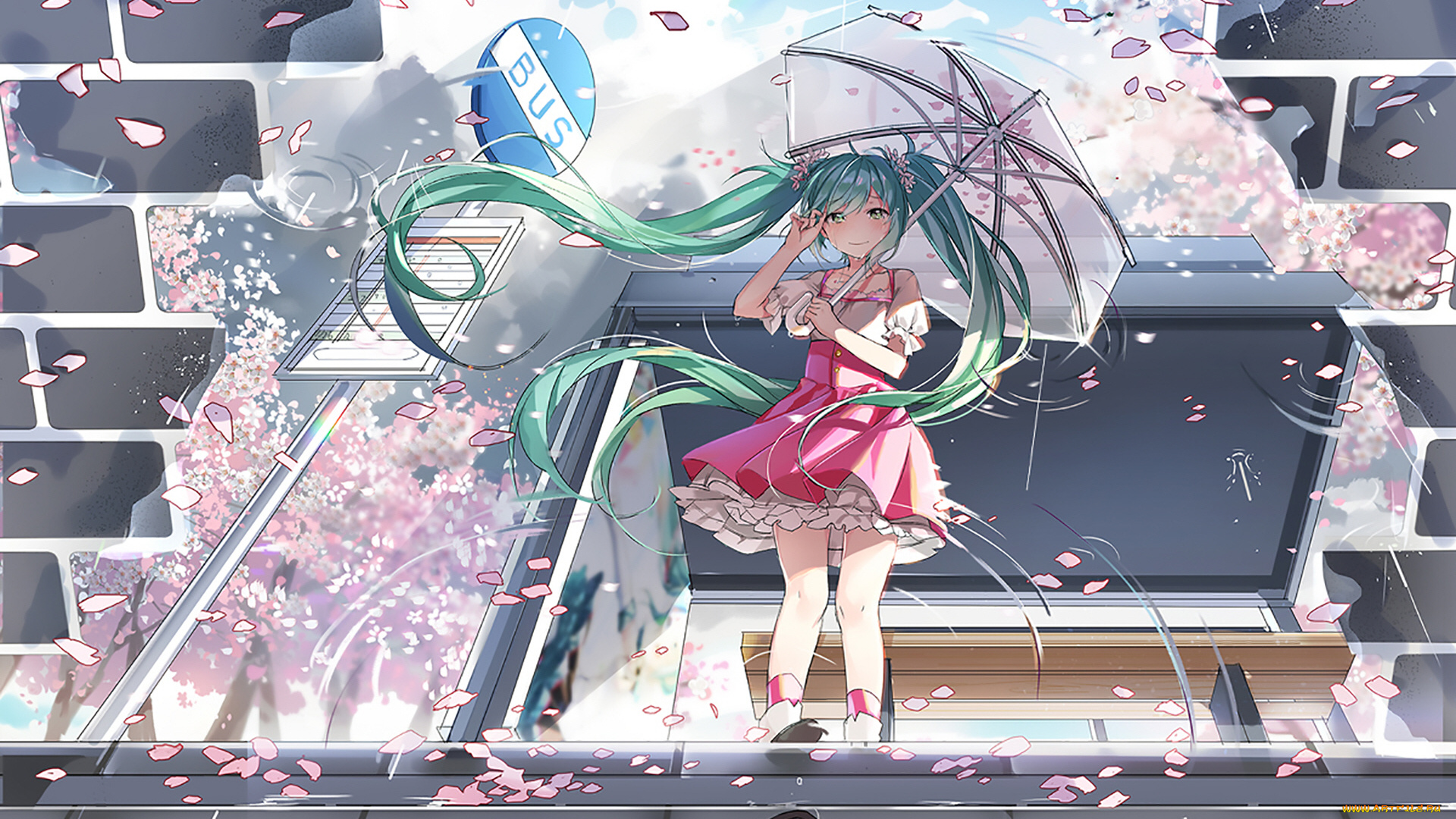 аниме, vocaloid, девушка