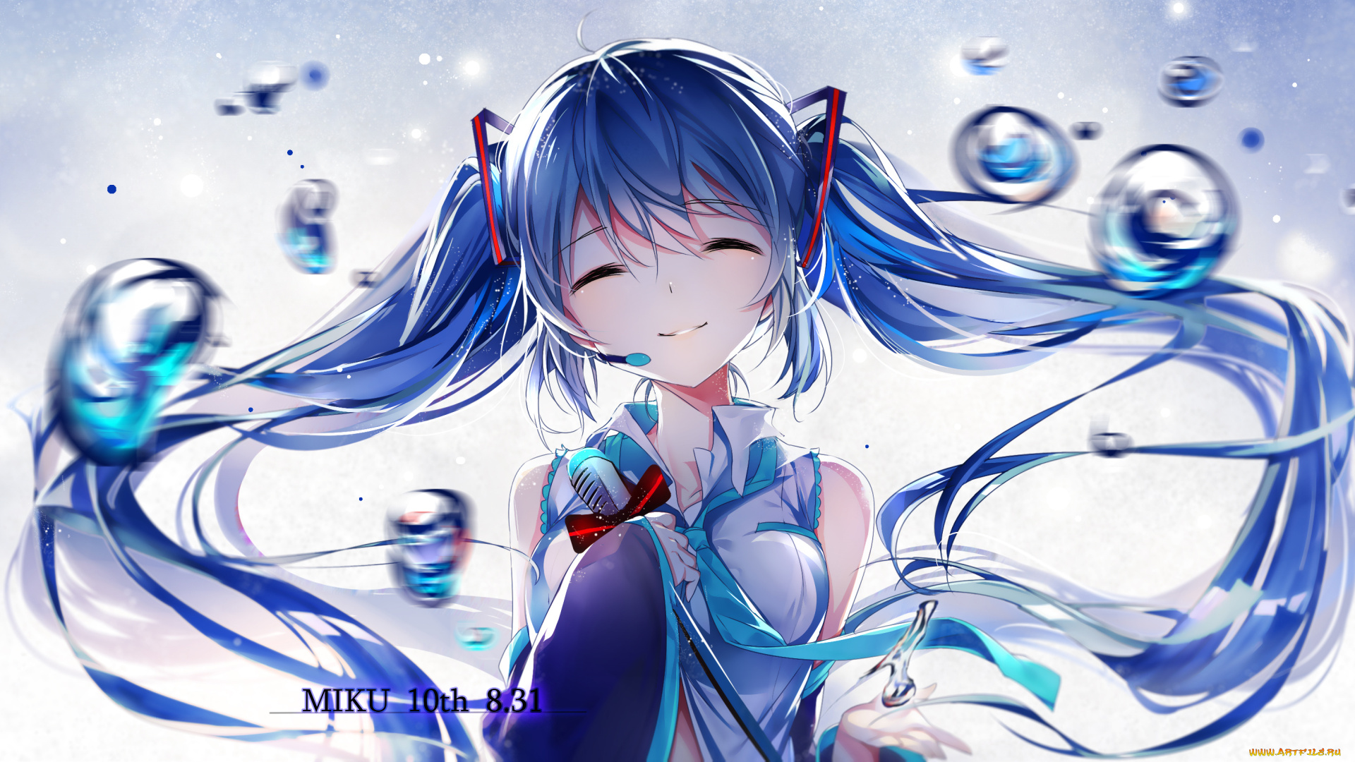аниме, vocaloid, hatsune, miku