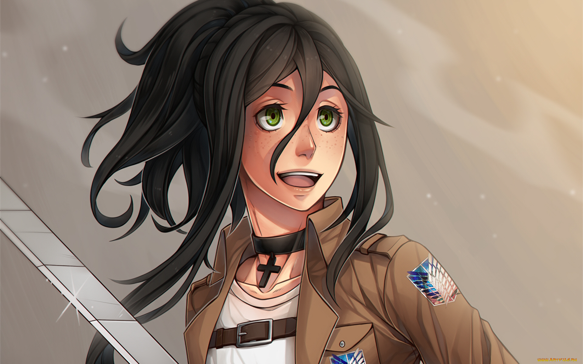 аниме, shingeki, no, kyojin, атака, титанов