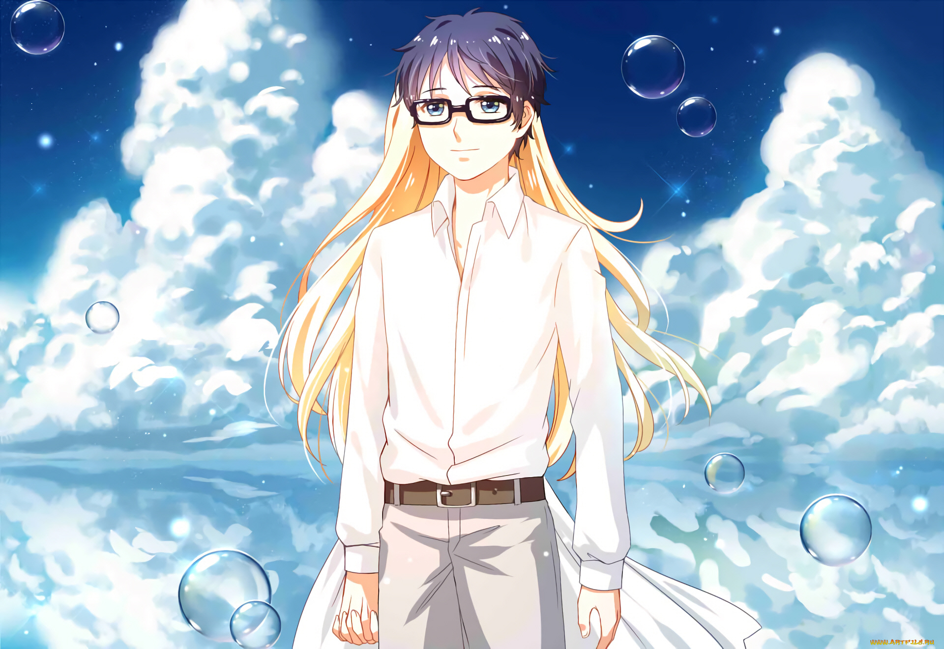 аниме, shigatsu, wa, kimi, no, uso, твоя, апрельская, ложь