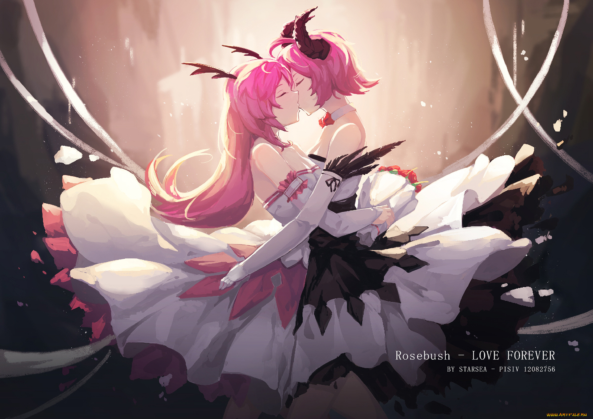 аниме, ангелы, , демоны, девушки