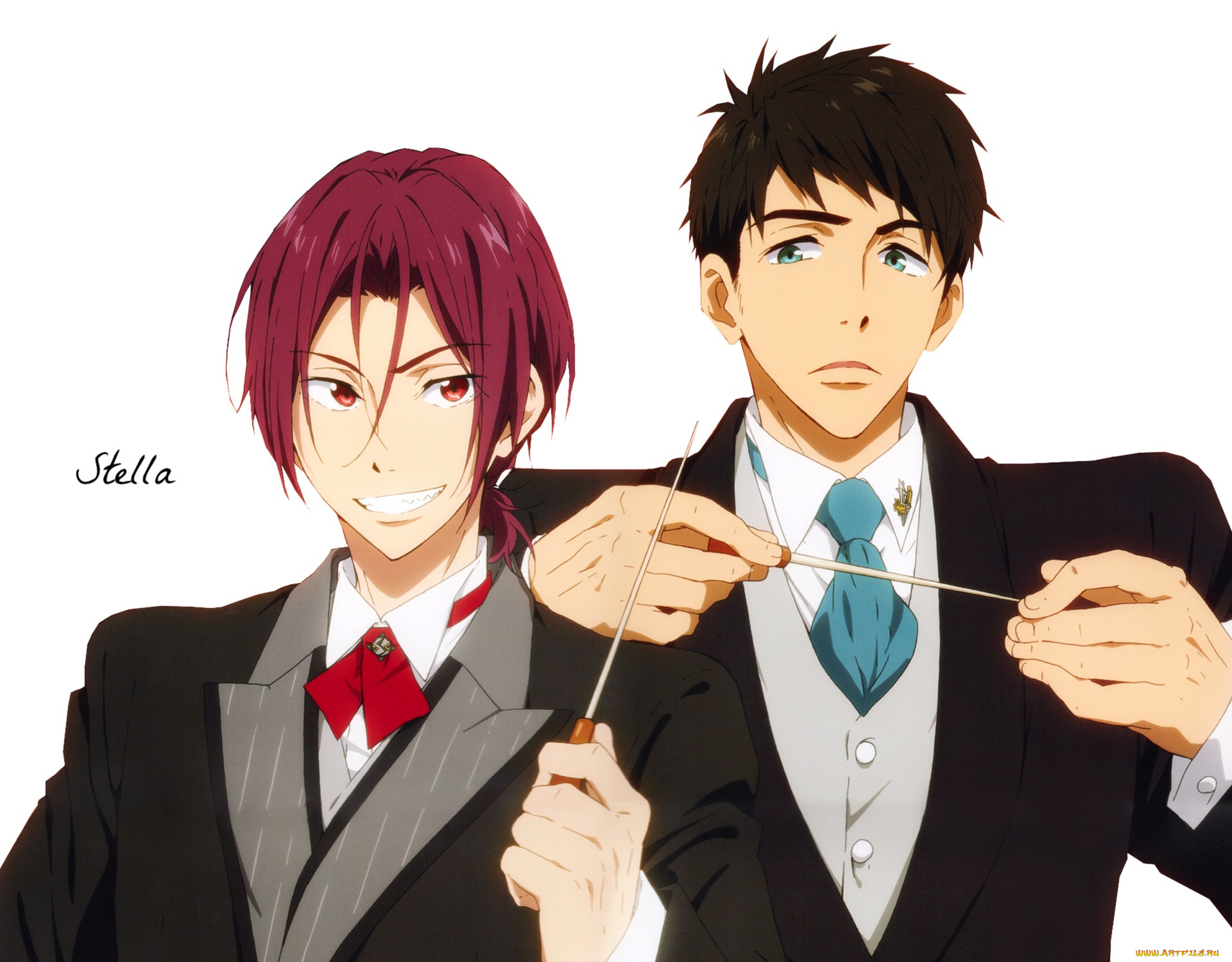 аниме, free, sousuke, rin