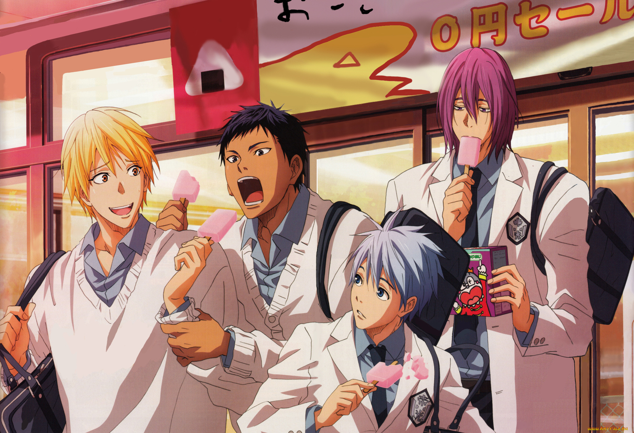 аниме, kuroko, no, baske, teikou