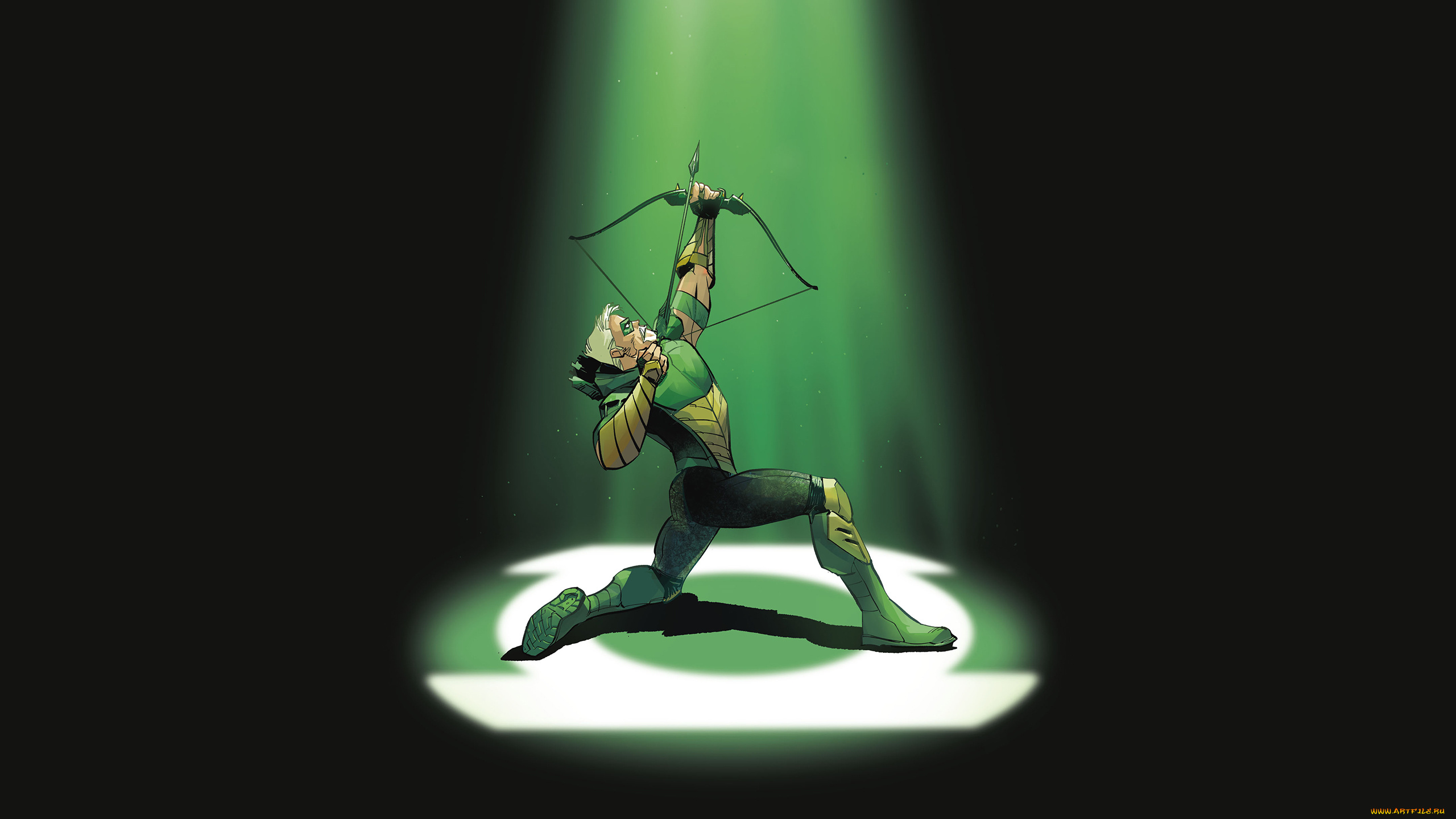 рисованное, комиксы, green, arrow