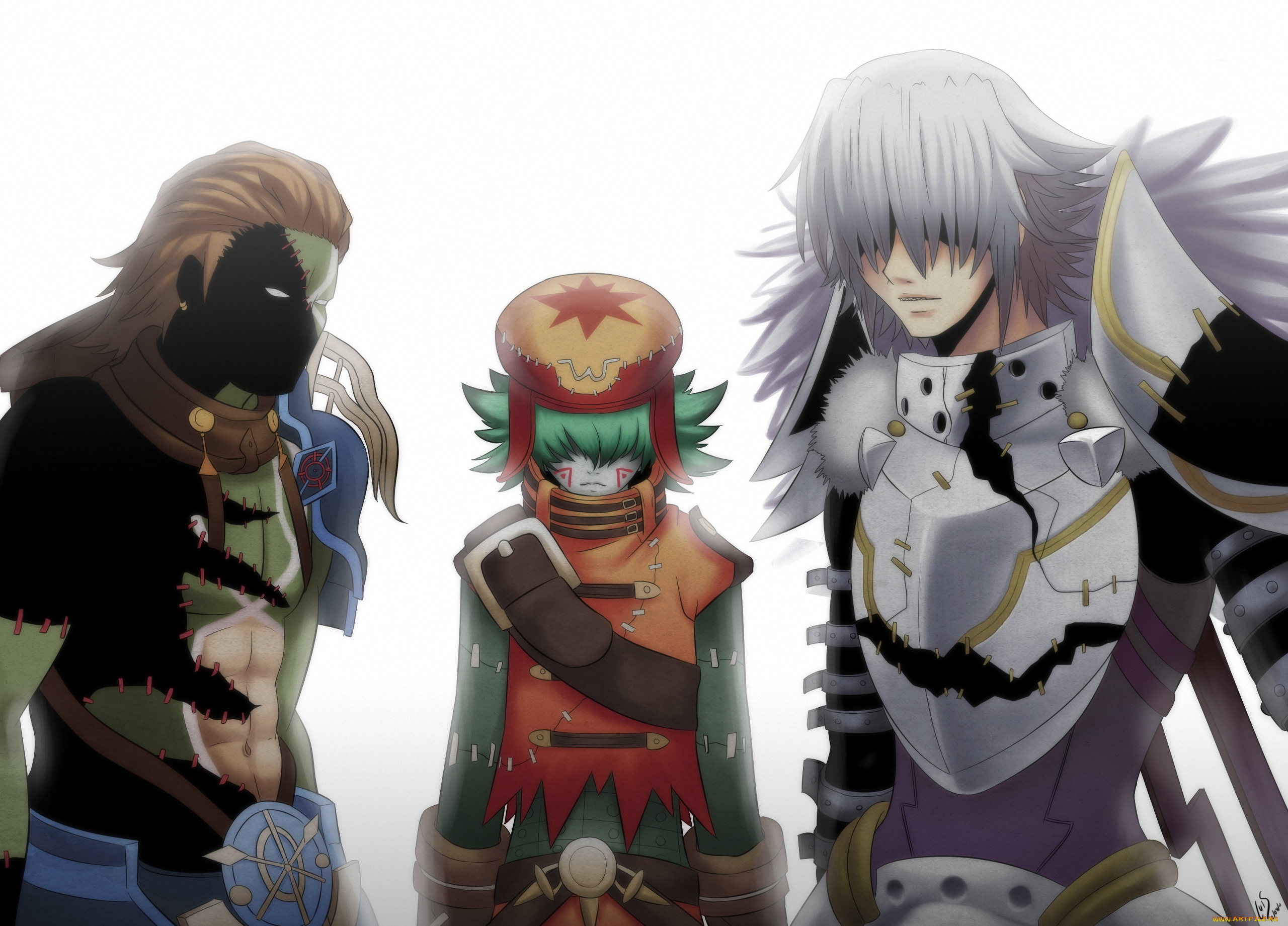 аниме, hack, sign, azure