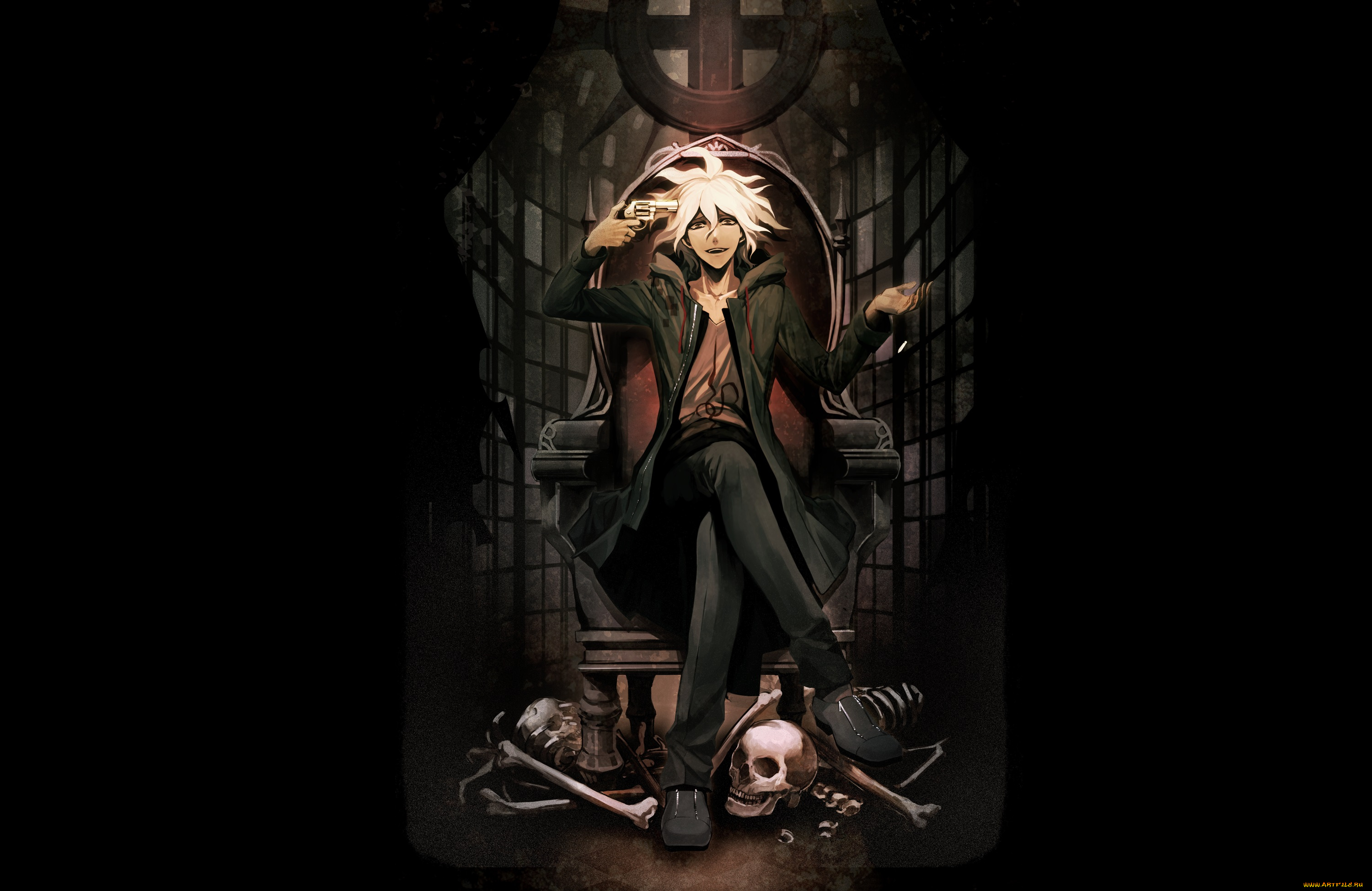 аниме, danganronpa, komaeda, nagito