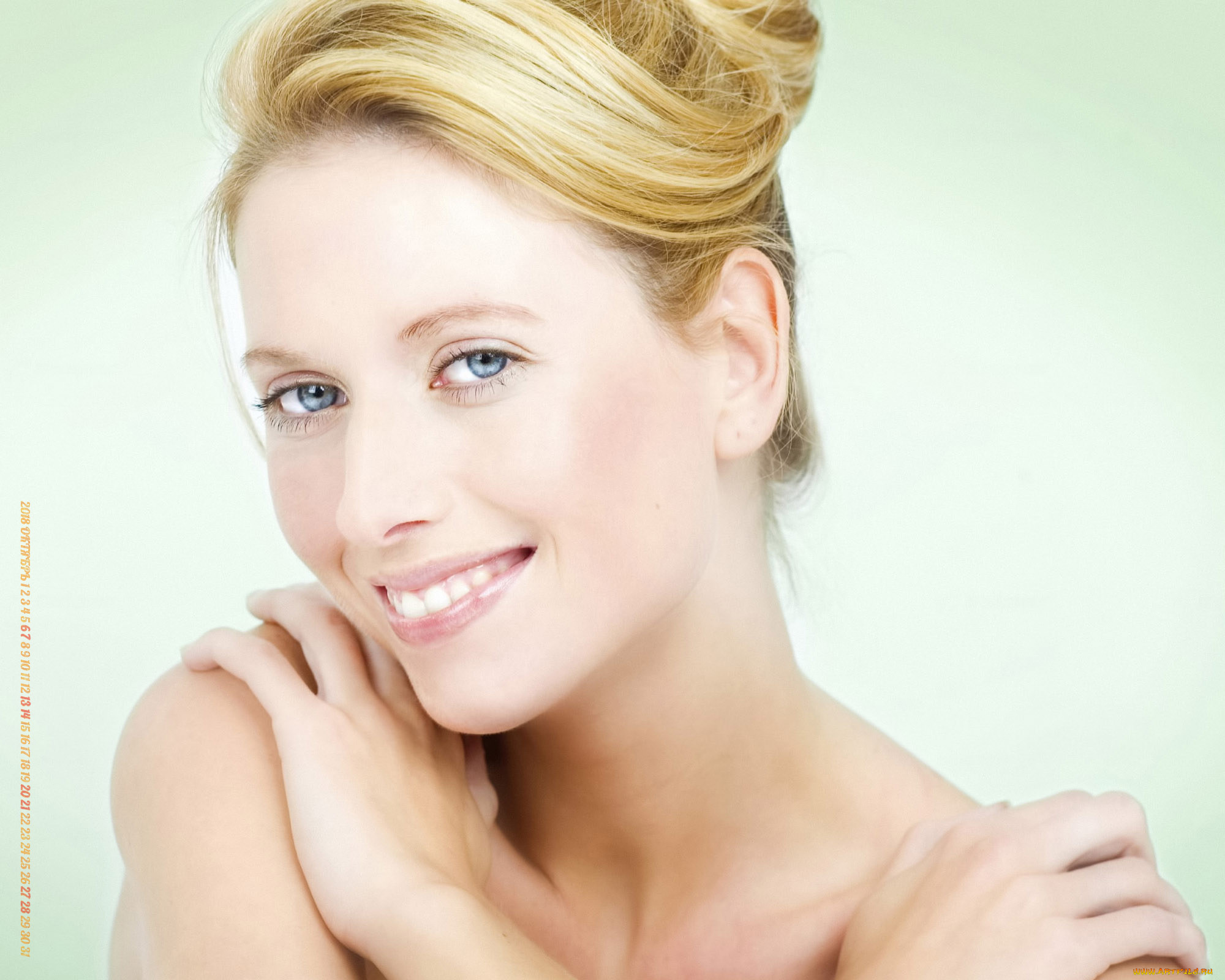 календари, девушки, лицо, взгляд, женщина, улыбка