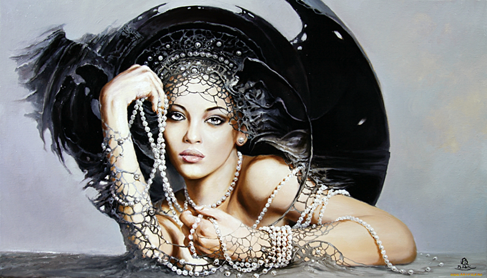 фэнтези, девушки, девушка, украшения