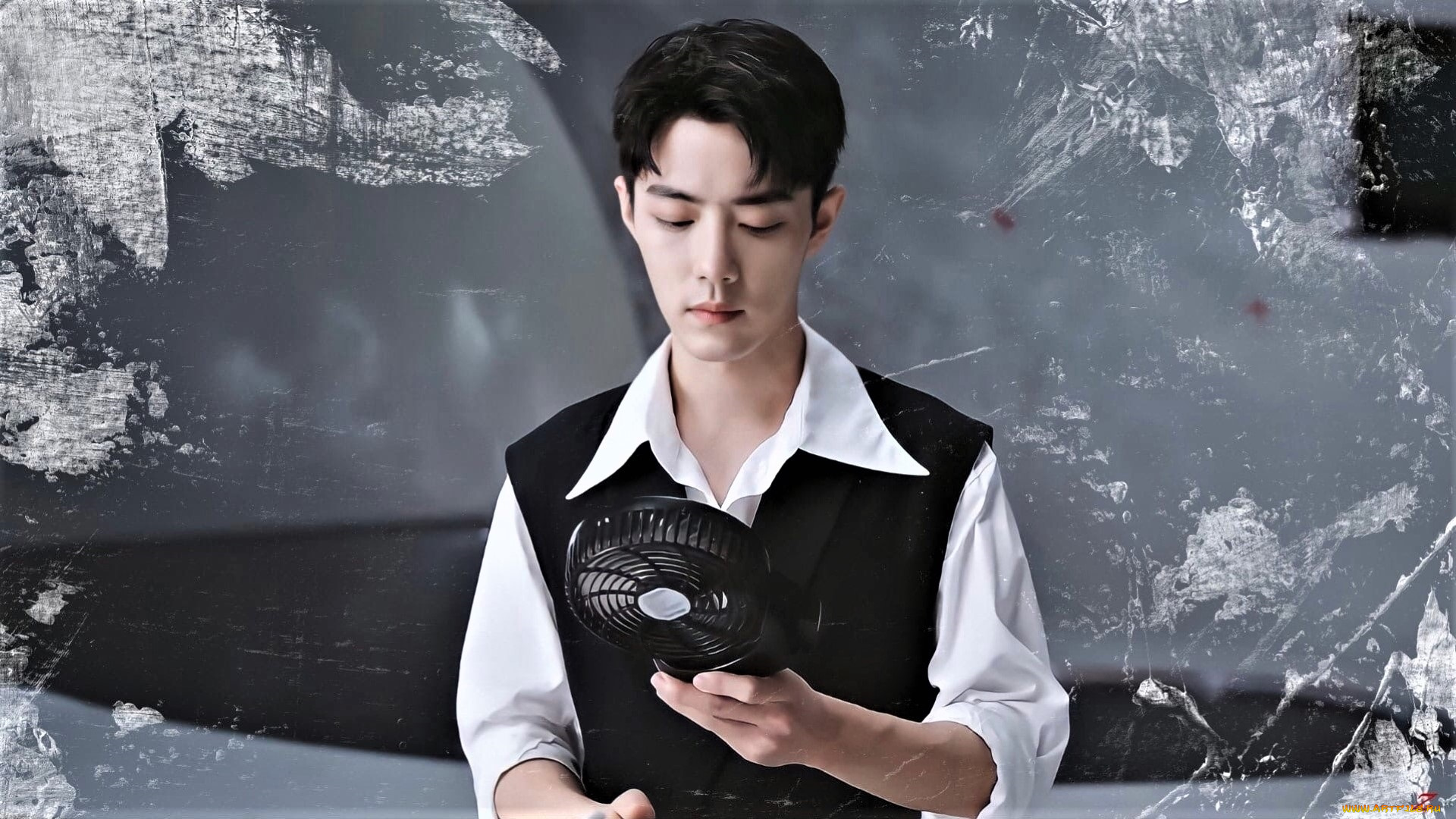 мужчины, xiao, zhan, актер, жилет, вентилятор