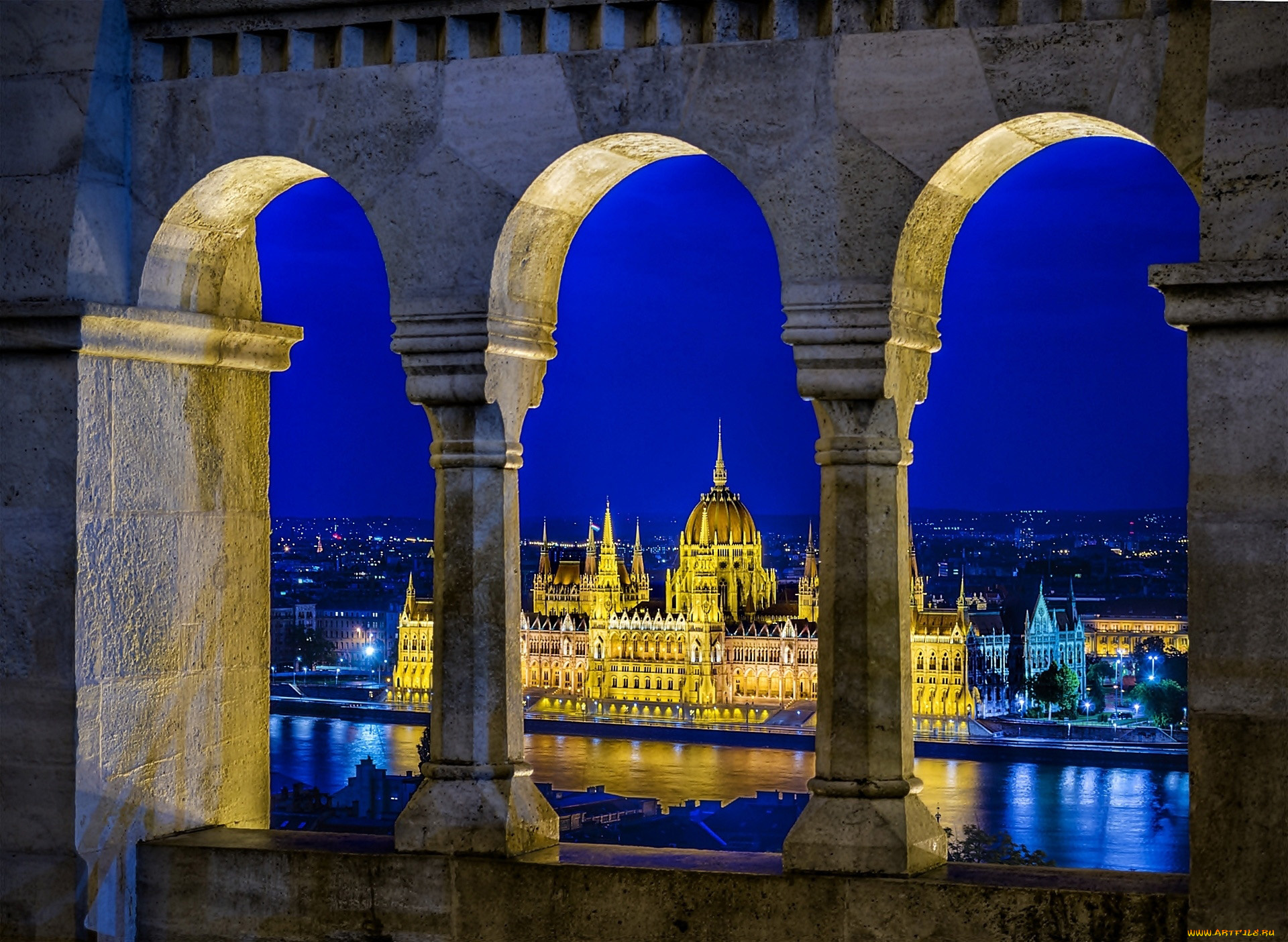 города, будапешт, , венгрия, панорама