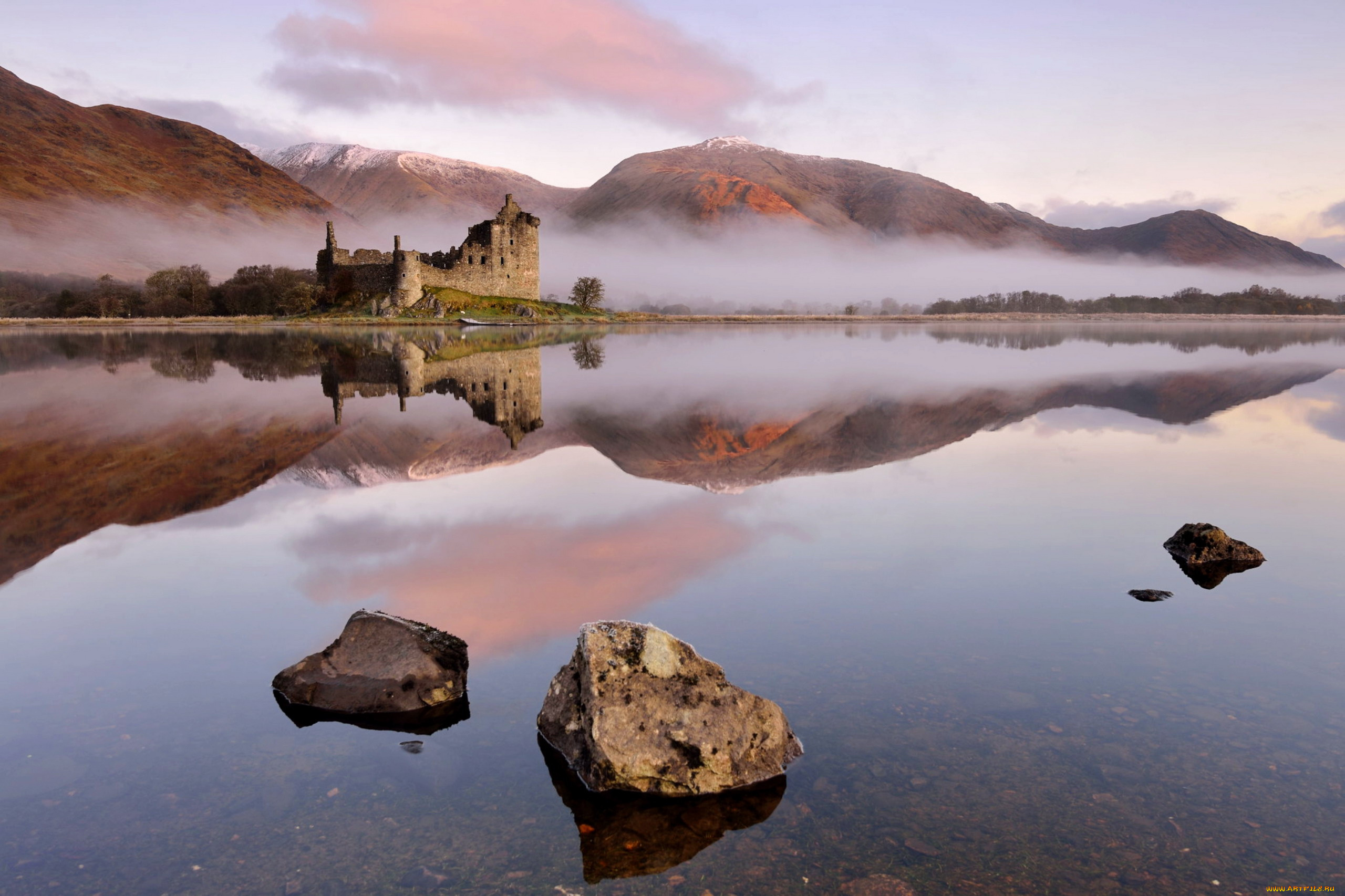 kilchurn, castle, scotland, города, замки, англии, kilchurn, castle