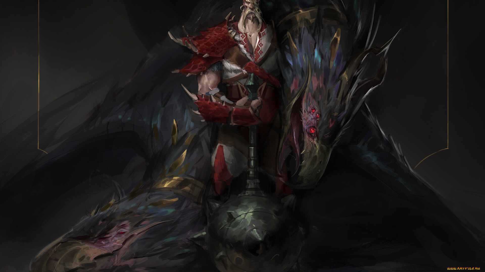 фэнтези, существа, воин