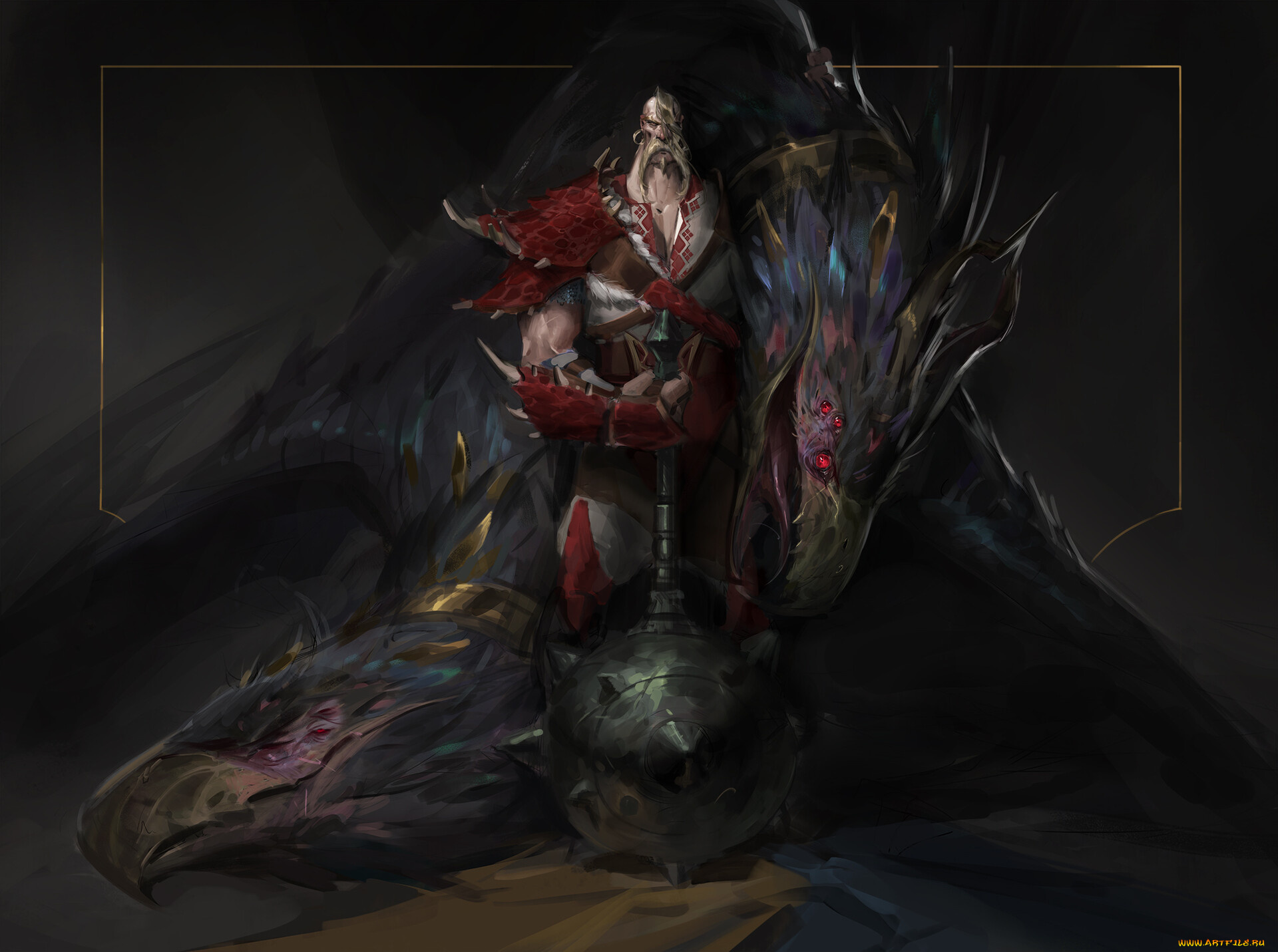 фэнтези, существа, воин