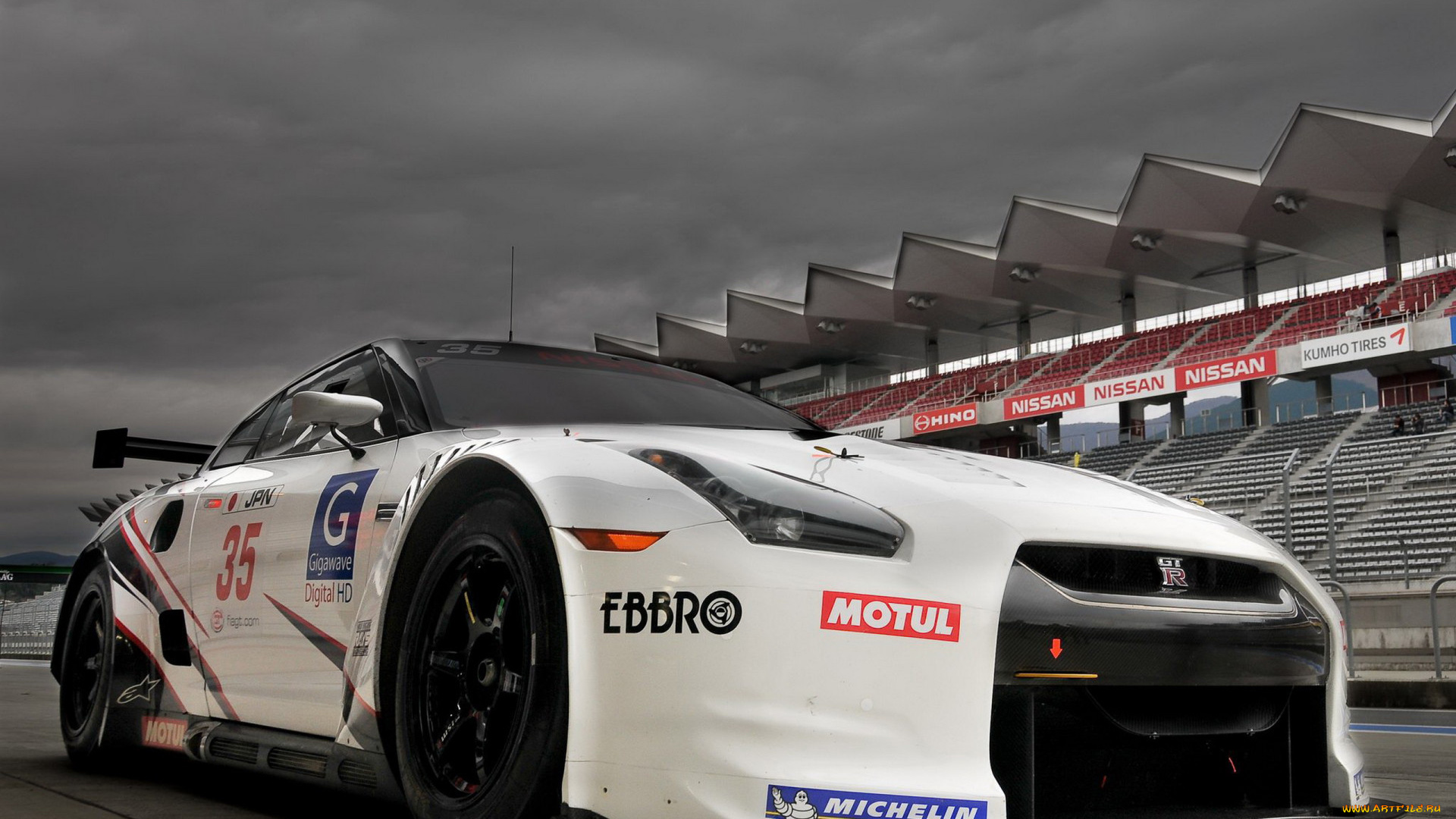 автомобили, nissan, datsun, белый, стадион